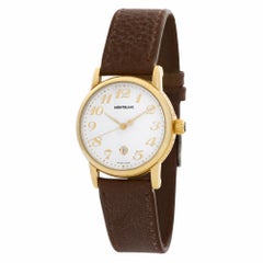 Montblanc Meisterstuck 7008 18 Karat White Dial Quartz Watch