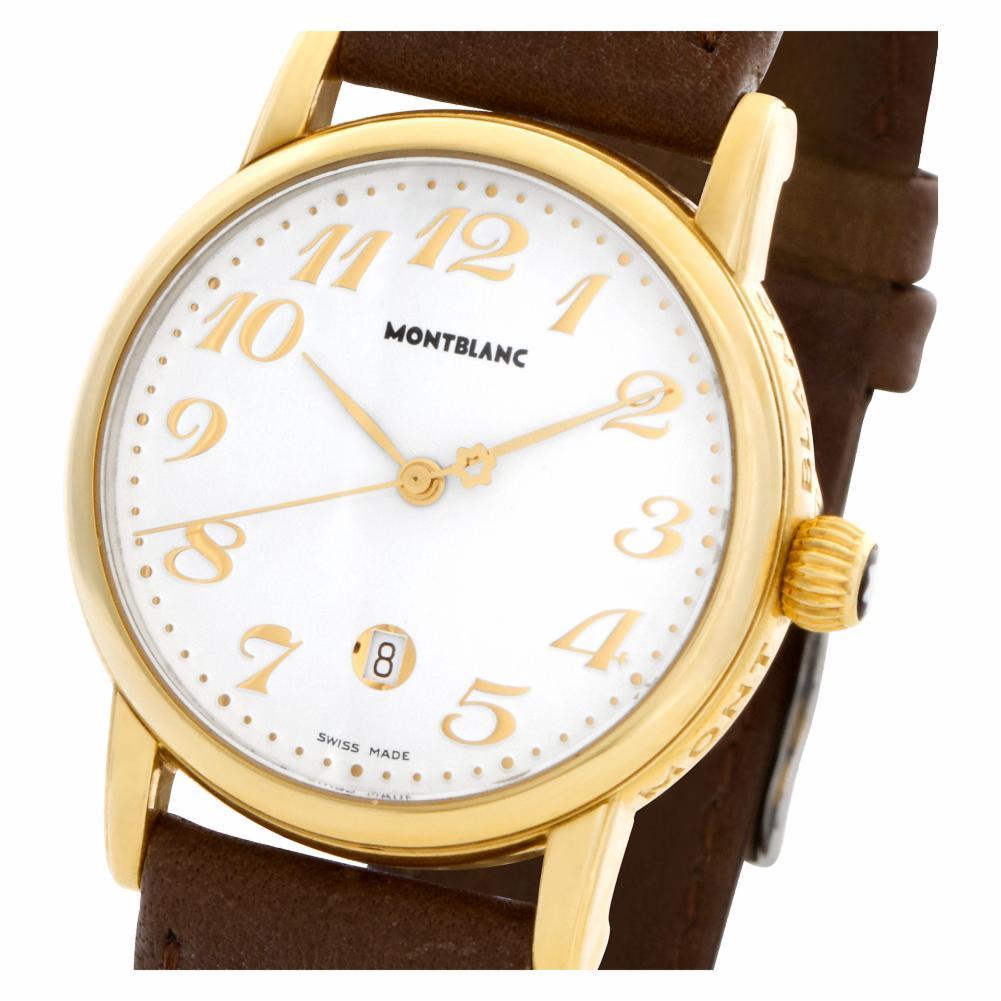 Montblanc Meisterstuck 7008, White Dial, Certified and Warranty In Excellent Condition In Miami, FL