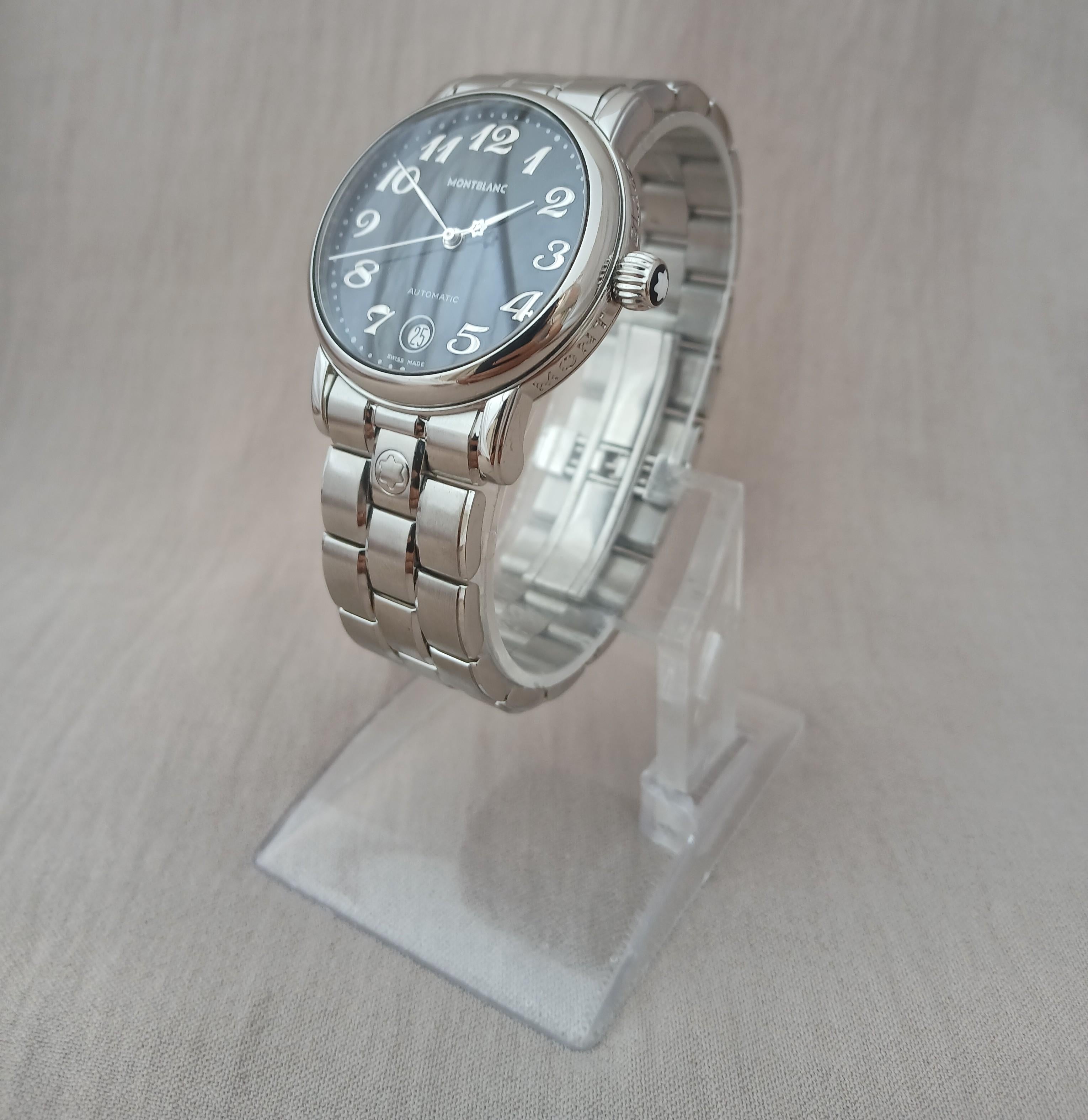 Montblanc Meisterstuck 7019 Negro Automático Acero inoxidable en venta 1