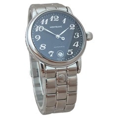 Montblanc Meisterstuck 7019 Schwarz Automatik Edelstahl