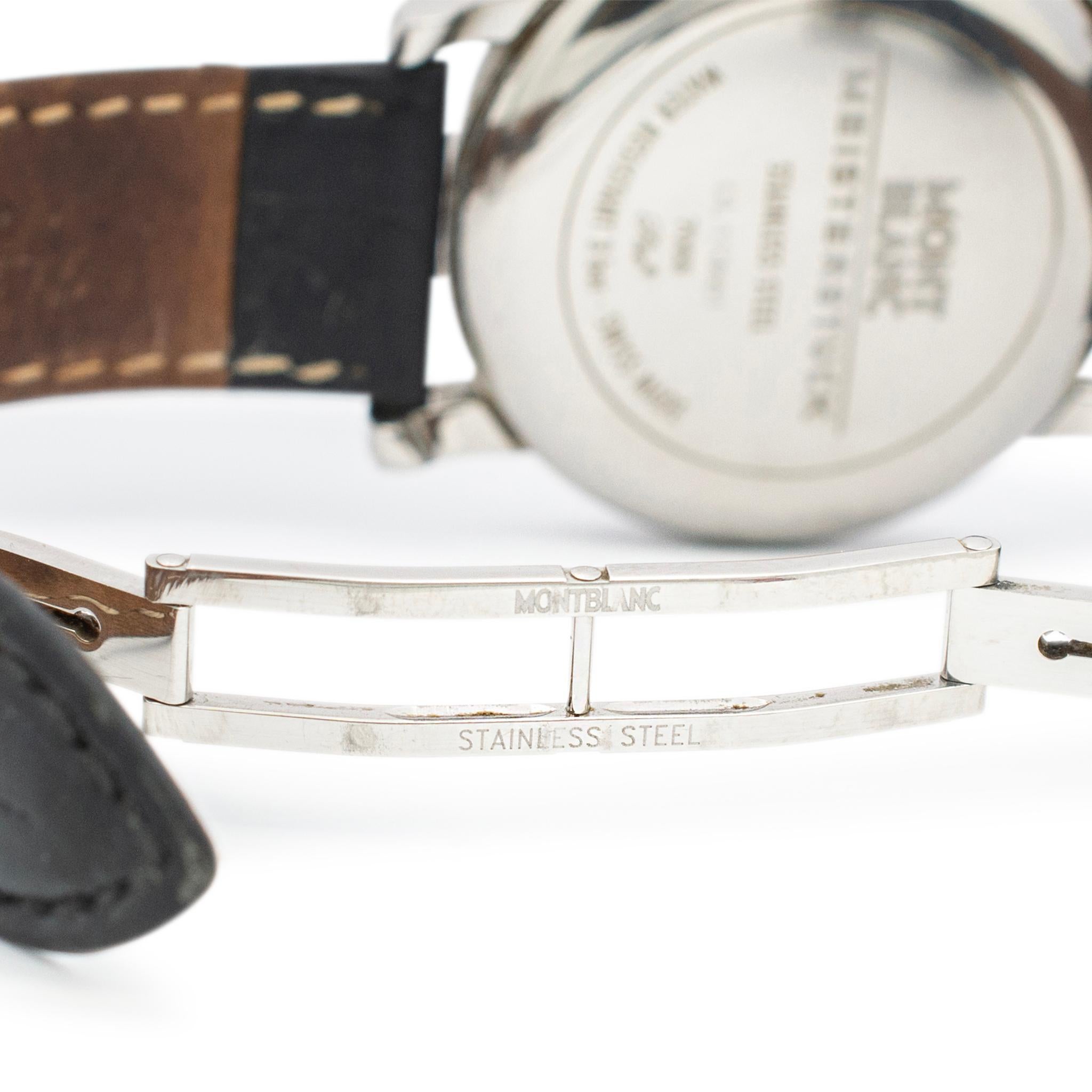 Montblanc Meisterstuck 7068 40MM Edelstahl Herrenuhr 3
