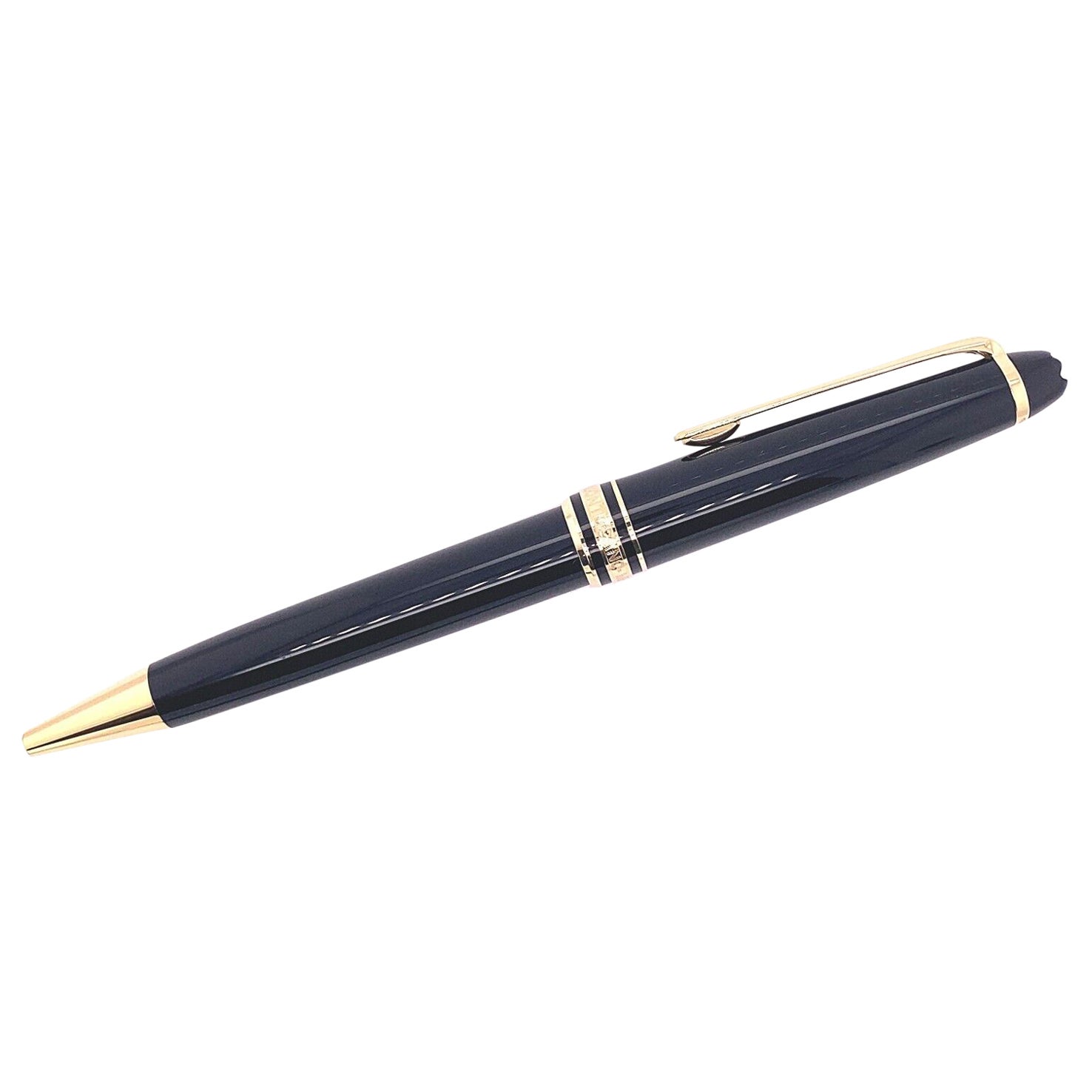 Penna a sfera nera Montblanc Meisterstück in ottime condizioni