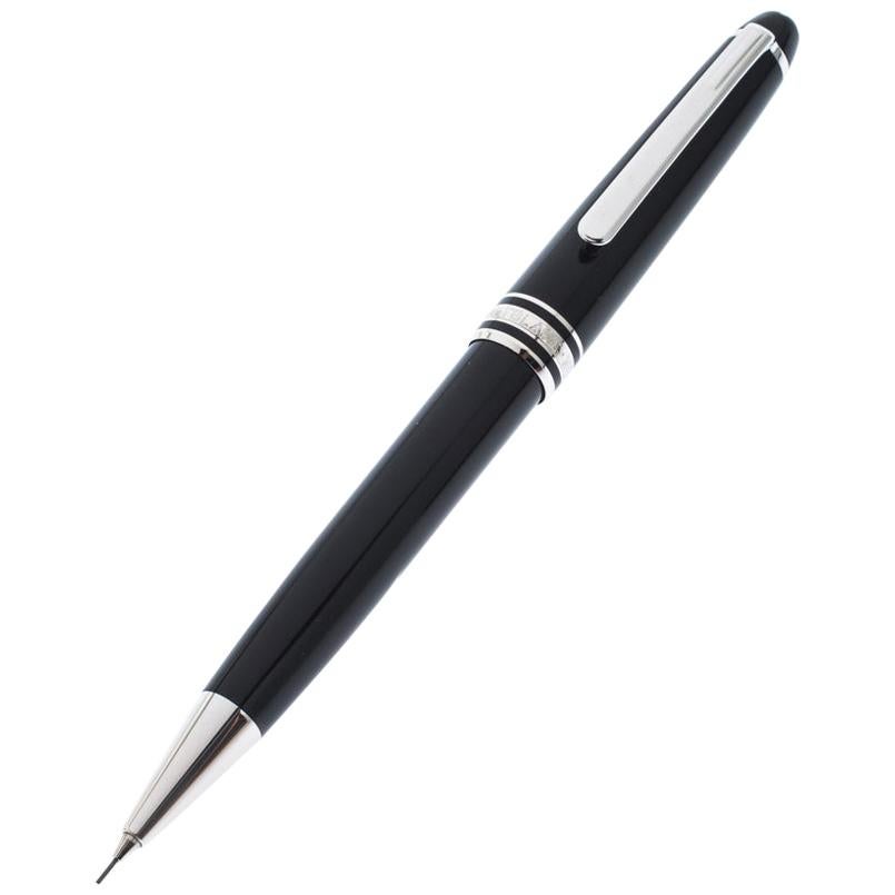 Montblanc Meisterstuck Black Resin Silver Tone Mechanical Pencil