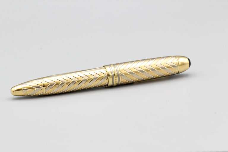 Fine 18K white and yellow gold fountain pen, size 149, from the 