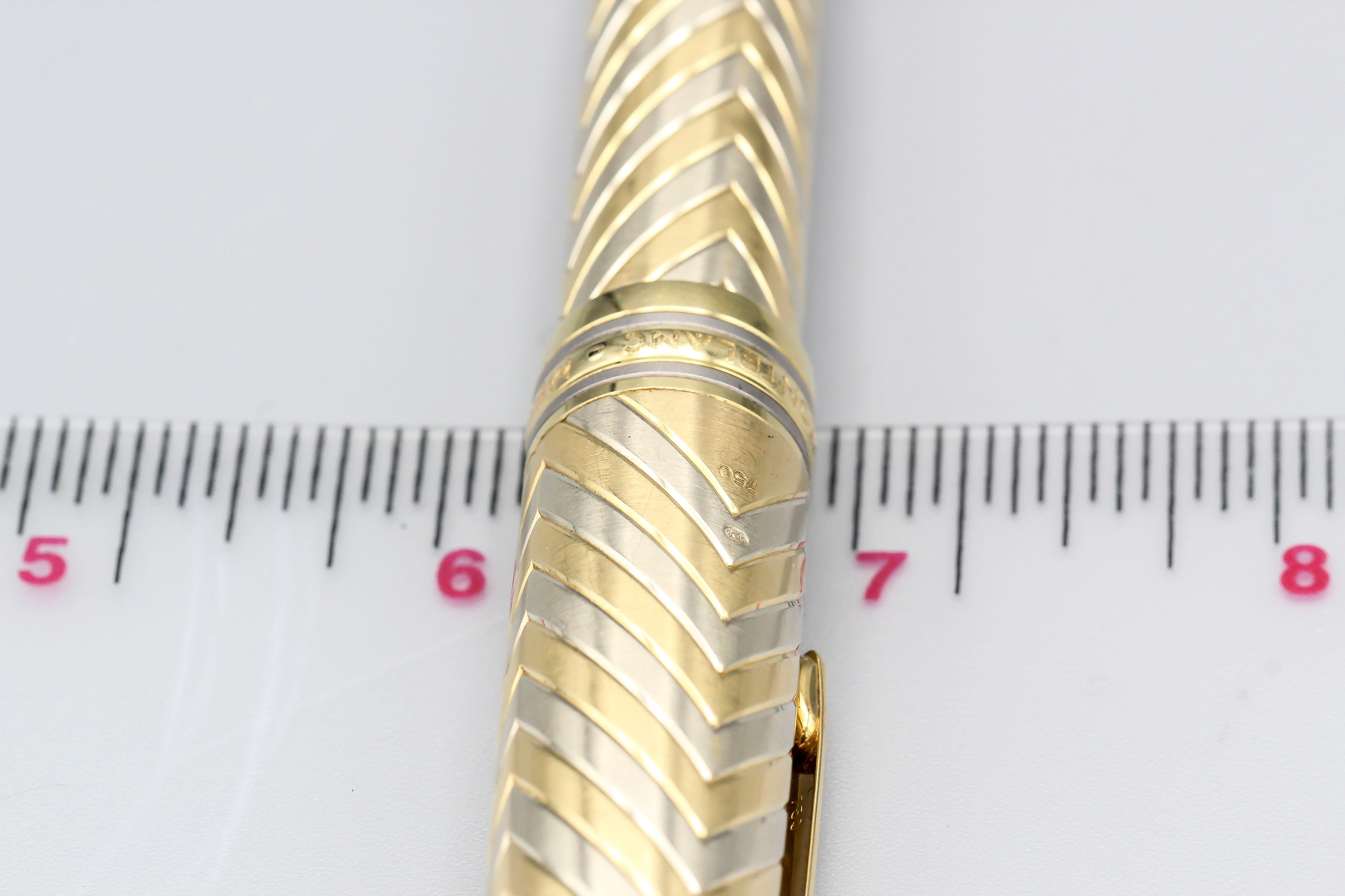 Contemporary Montblanc Meisterstuck Chevron 149 Large 18k Gold Fountain Pen