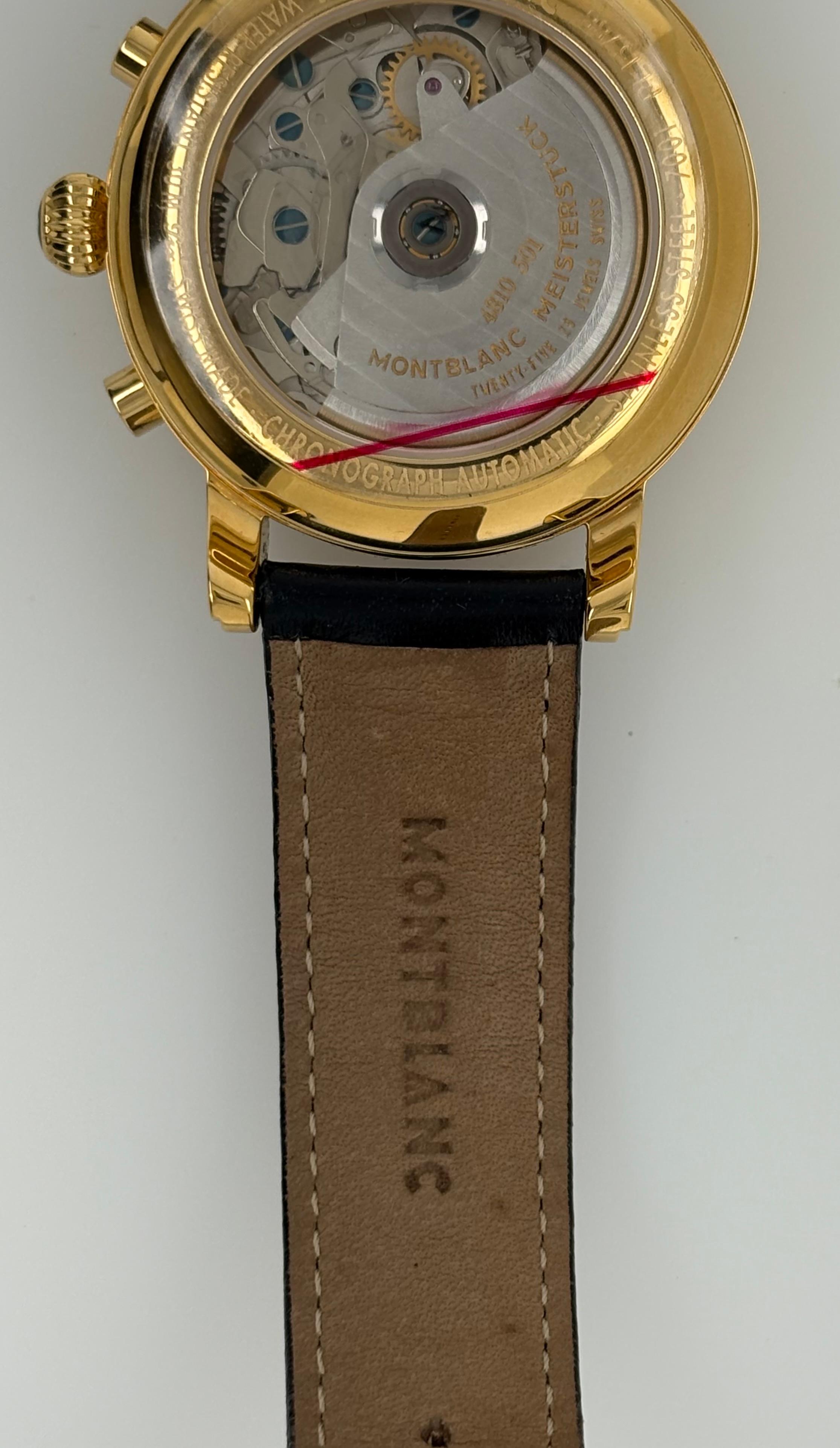 Women's or Men's Montblanc Meisterstuck Chronograph Wristwatch Ref. 7001 For Sale