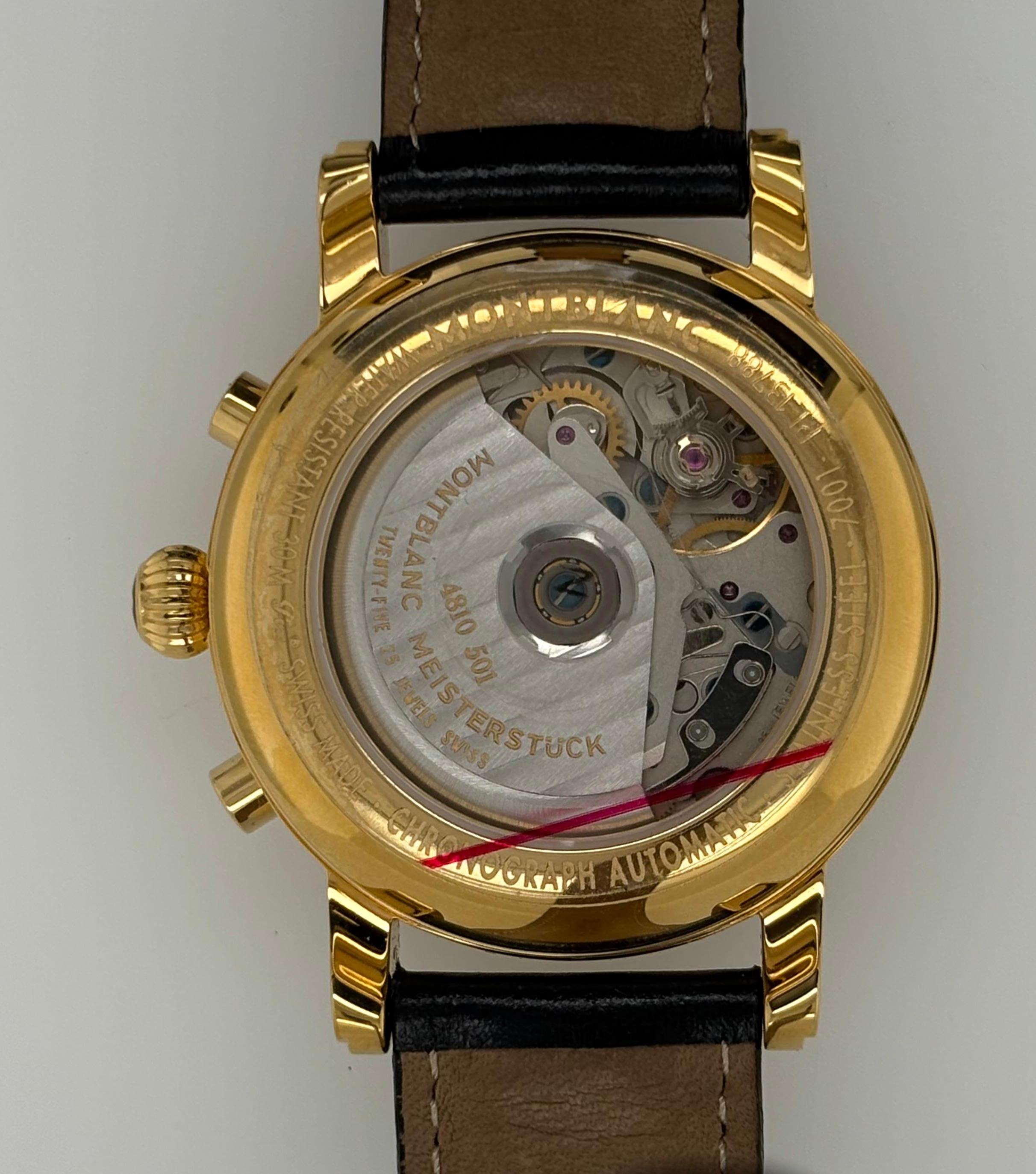 Montblanc Meisterstuck Chronograph Wristwatch Ref. 7001 For Sale 2