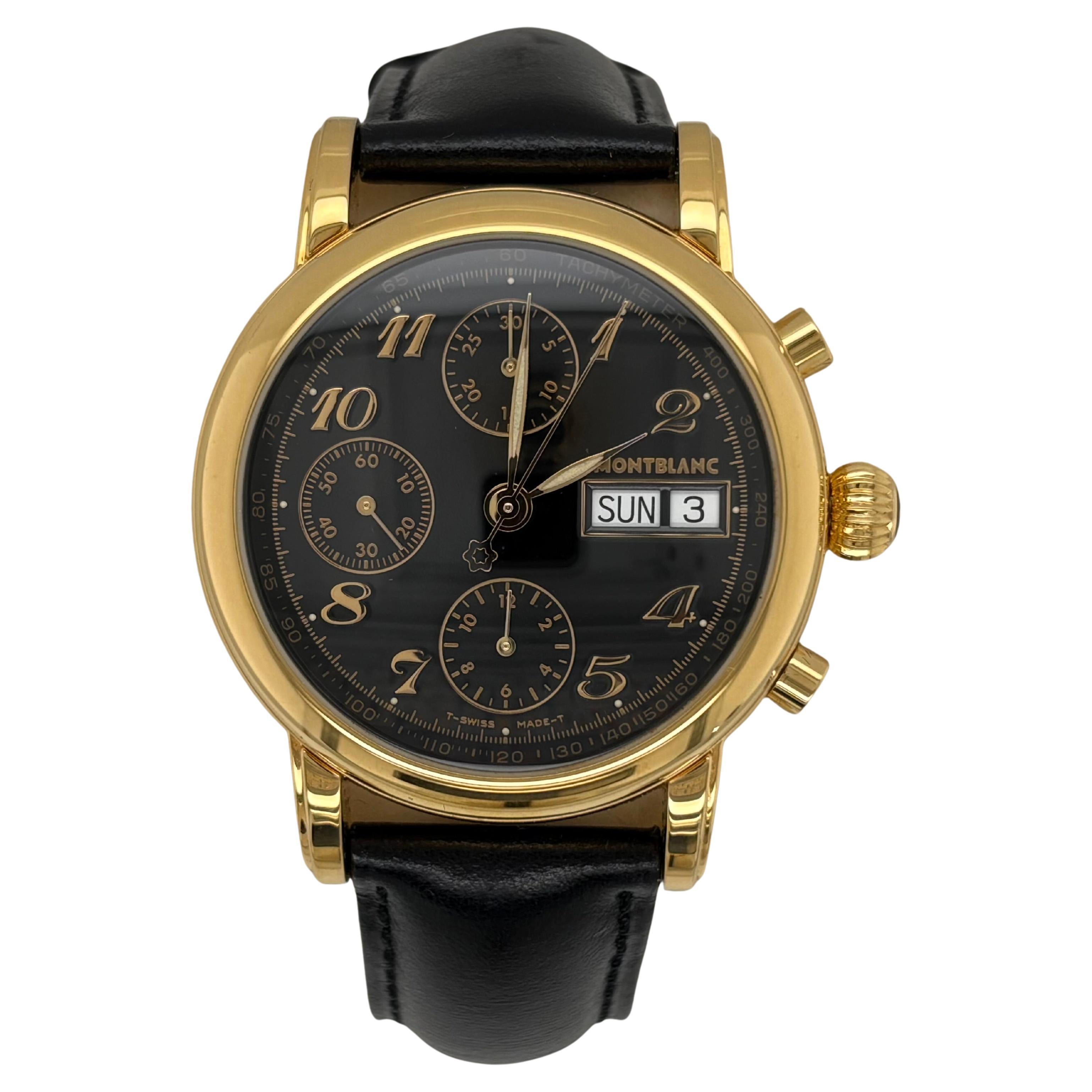 Montblanc Meisterstuck Chronograph Wristwatch Ref. 7001 For Sale