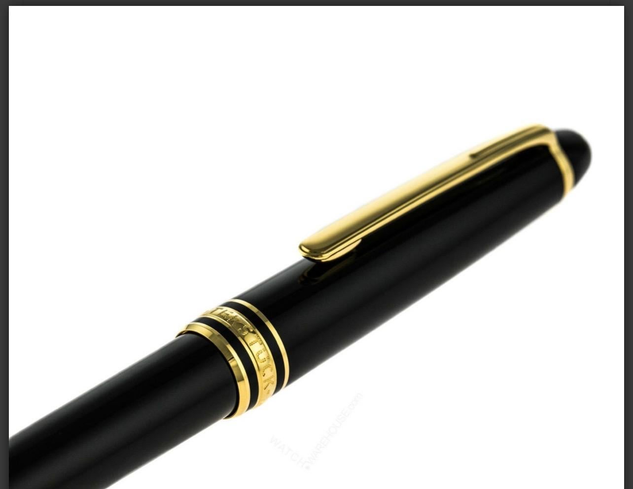 Women's or Men's Montblanc Meisterstuck Classique Rollerball Point Pen with Cover, Excellent