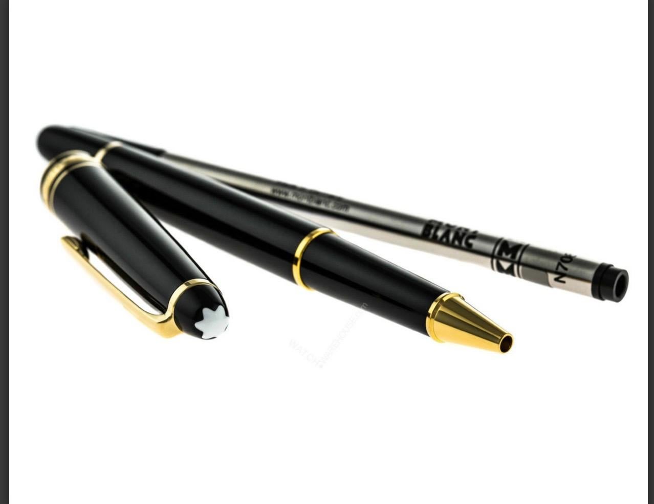 Montblanc Meisterstuck Classique Rollerball Point Pen with Cover, Excellent 1