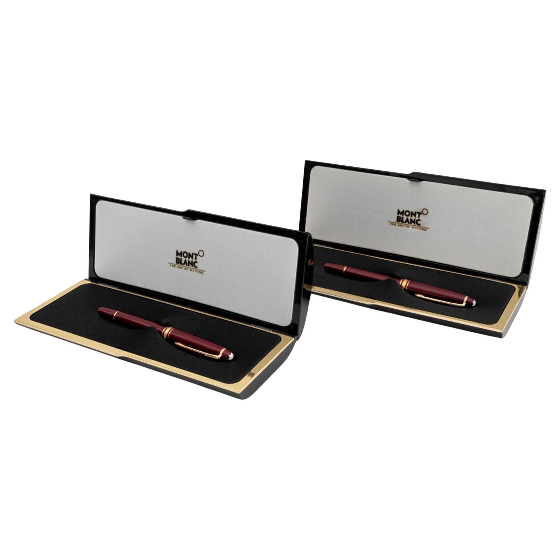 Montblanc Meisterstuck Fountain Pens, Pair For Sale