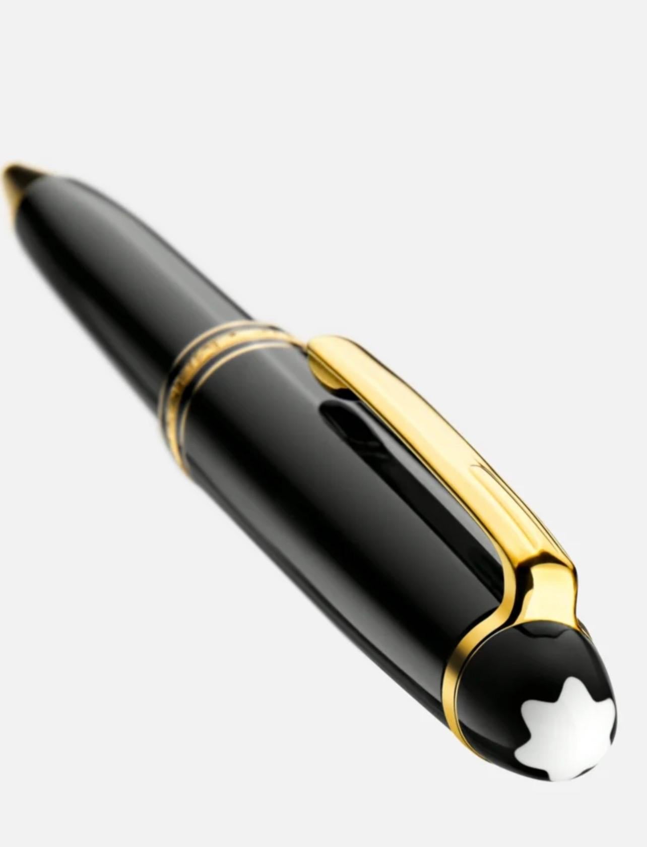 Women's or Men's Montblanc Meisterstück Gold-Coated Ballpoint Pen, Excellent