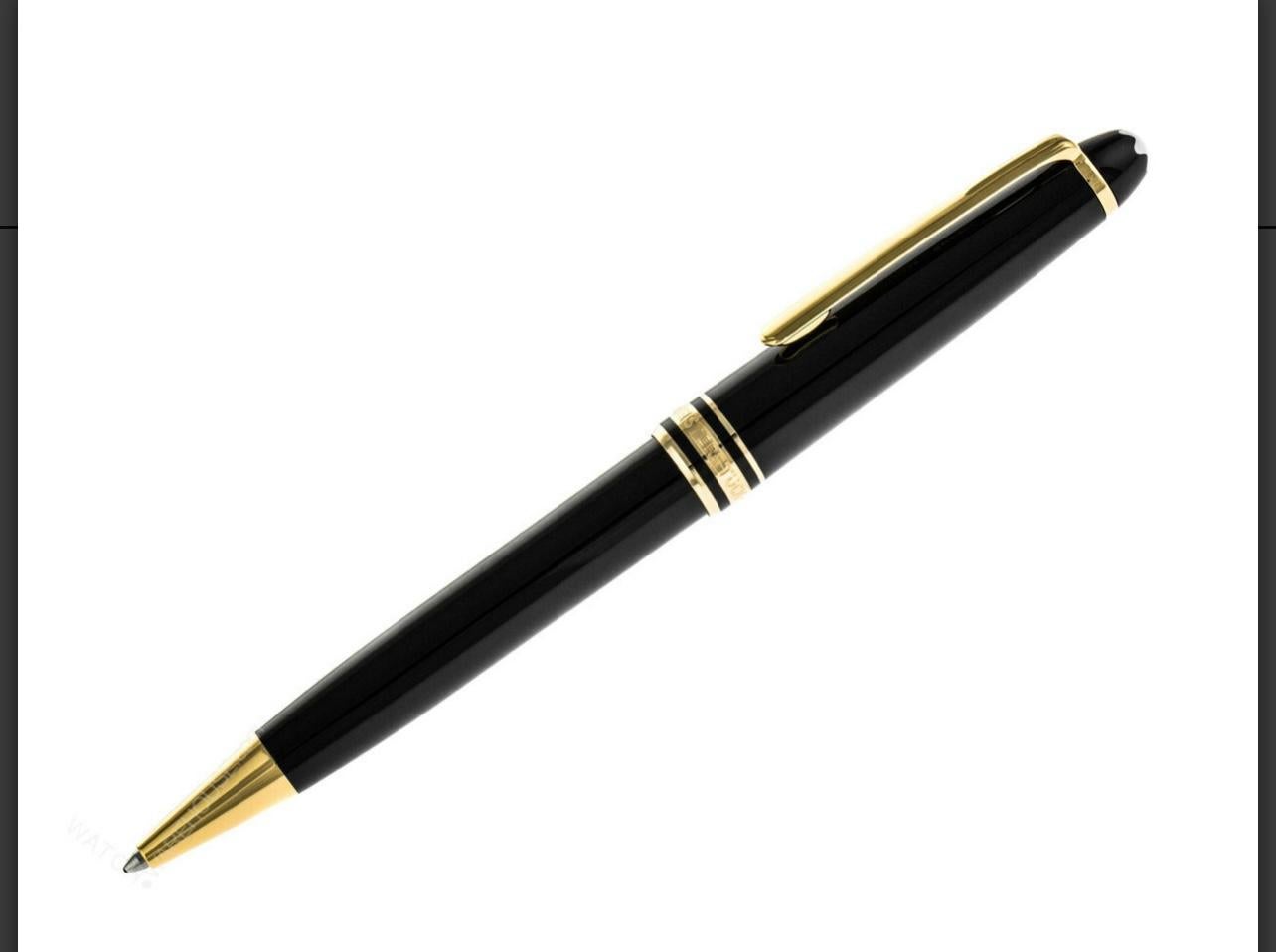Montblanc Meisterstück Gold-Coated Ballpoint Pen, Excellent 1