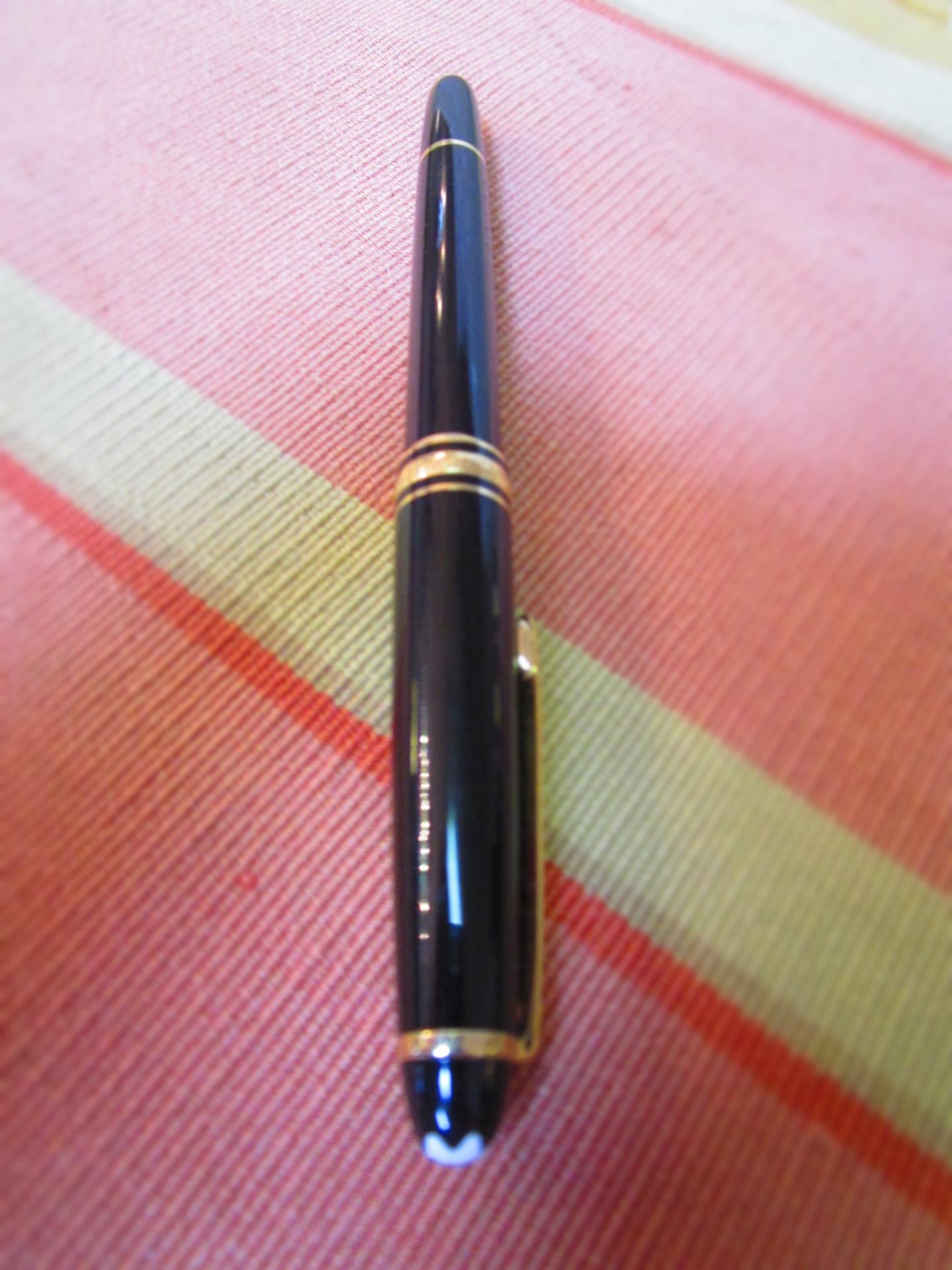 Modern Montblanc Meisterstück Gold Coated Classic Ballpoint Pen For Sale