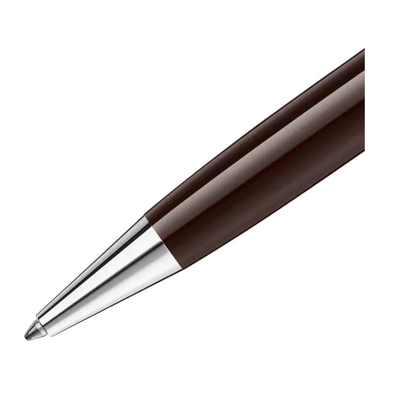 Features
Clip with yellow lacquered star
Barrel in brown precious resin
Cap in brown precious resin
Writing System
Type
Ballpoint Pen.
119667