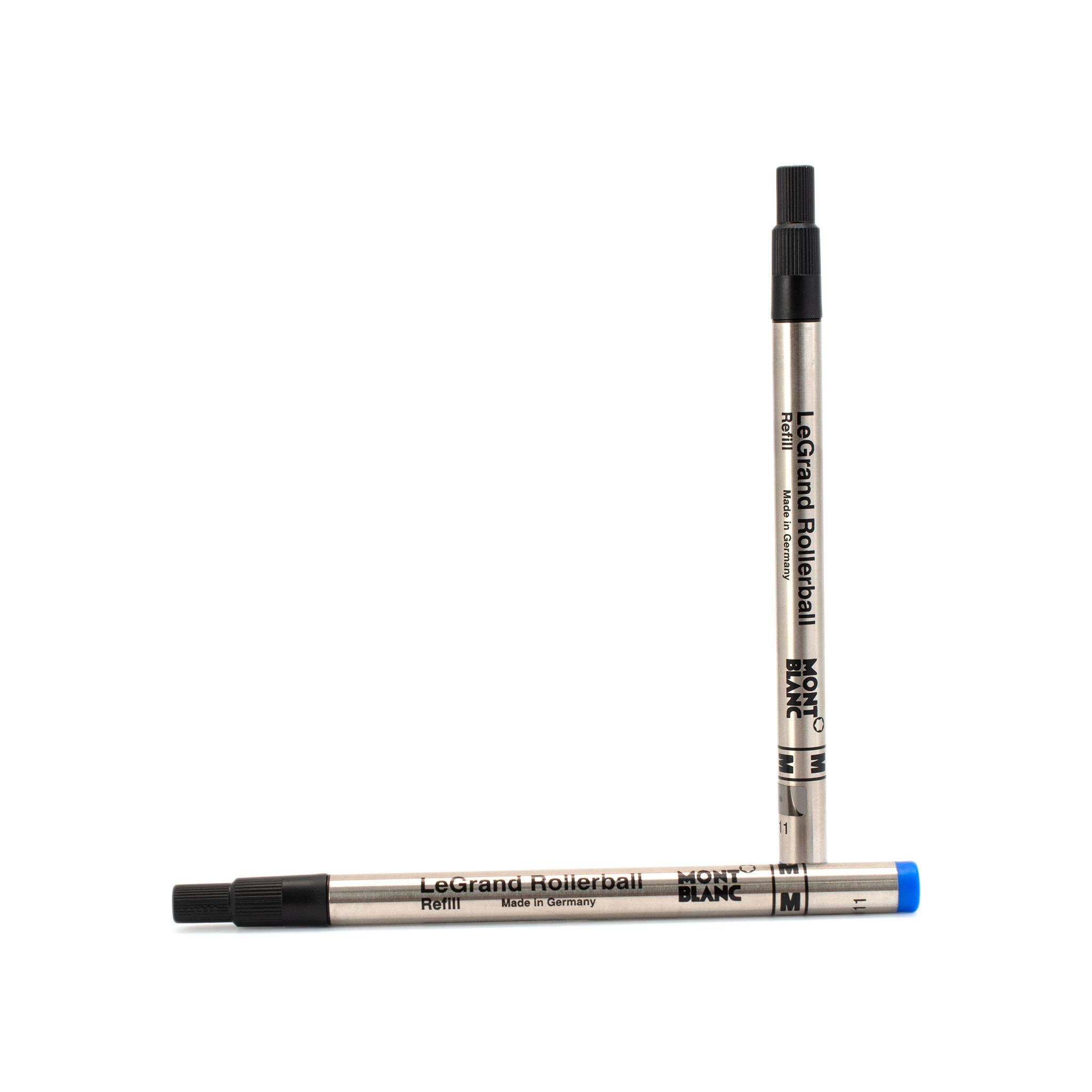 Montblanc Meisterstuck Legrand Solitär Platin versilberte blaue Tinte Rollerballstift 1