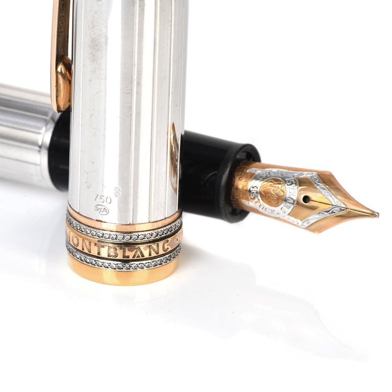 Montblanc Meisterstuck Limited Edition Diamond 18K Gold Ink Fountain