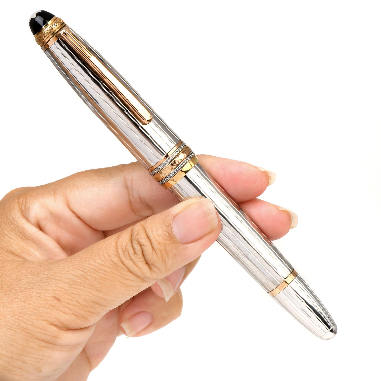 Montblanc Meisterstuck édition limitée  Stylo plume à encre or 18K Diamond 1