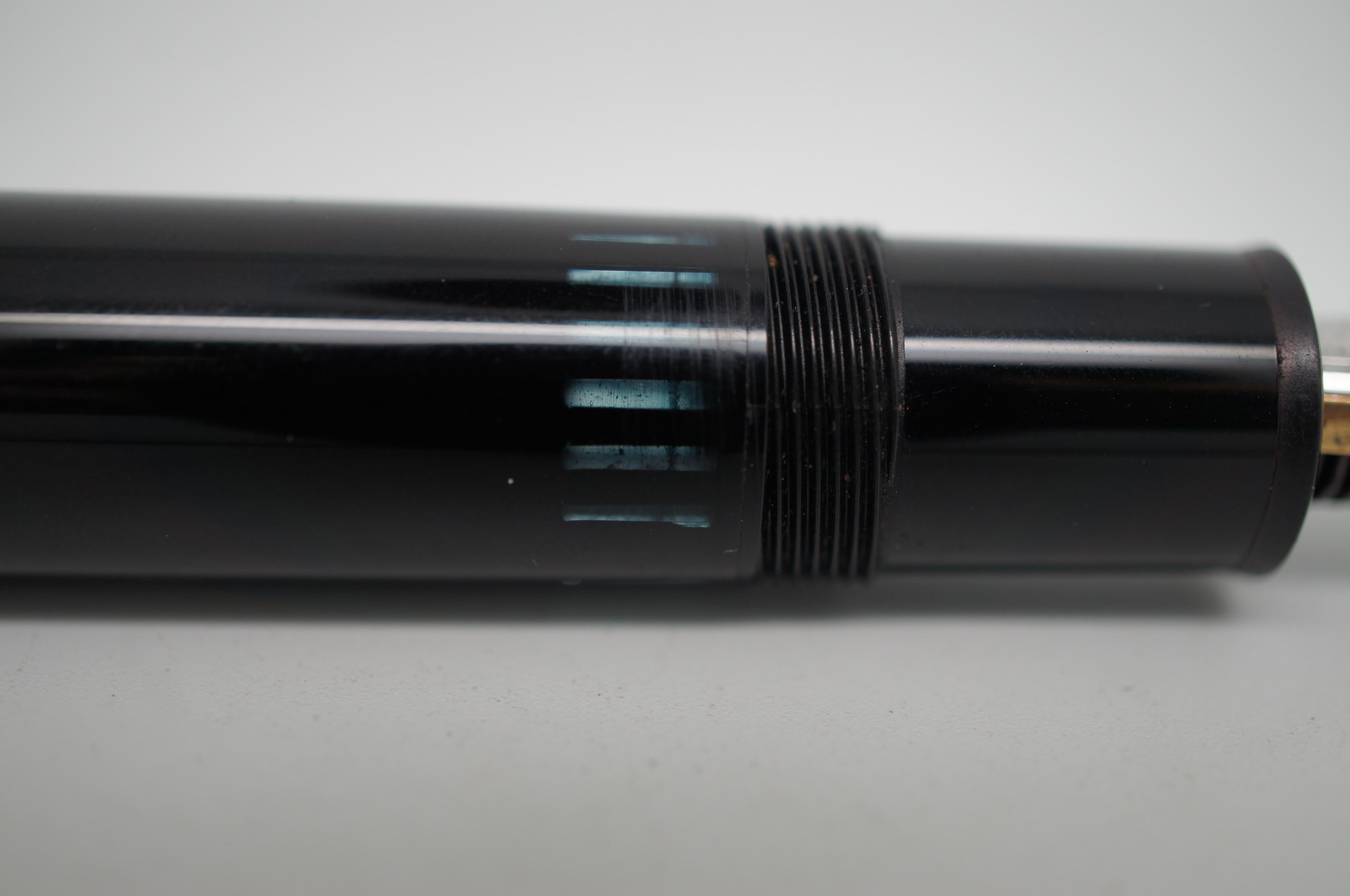 Montblanc Meisterstuck No 149 Black Fountain Pen & Box 14K Germany In Good Condition In Dayton, OH