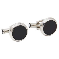 Montblanc Meisterstuck Onyx Stainless Steel Cufflinks