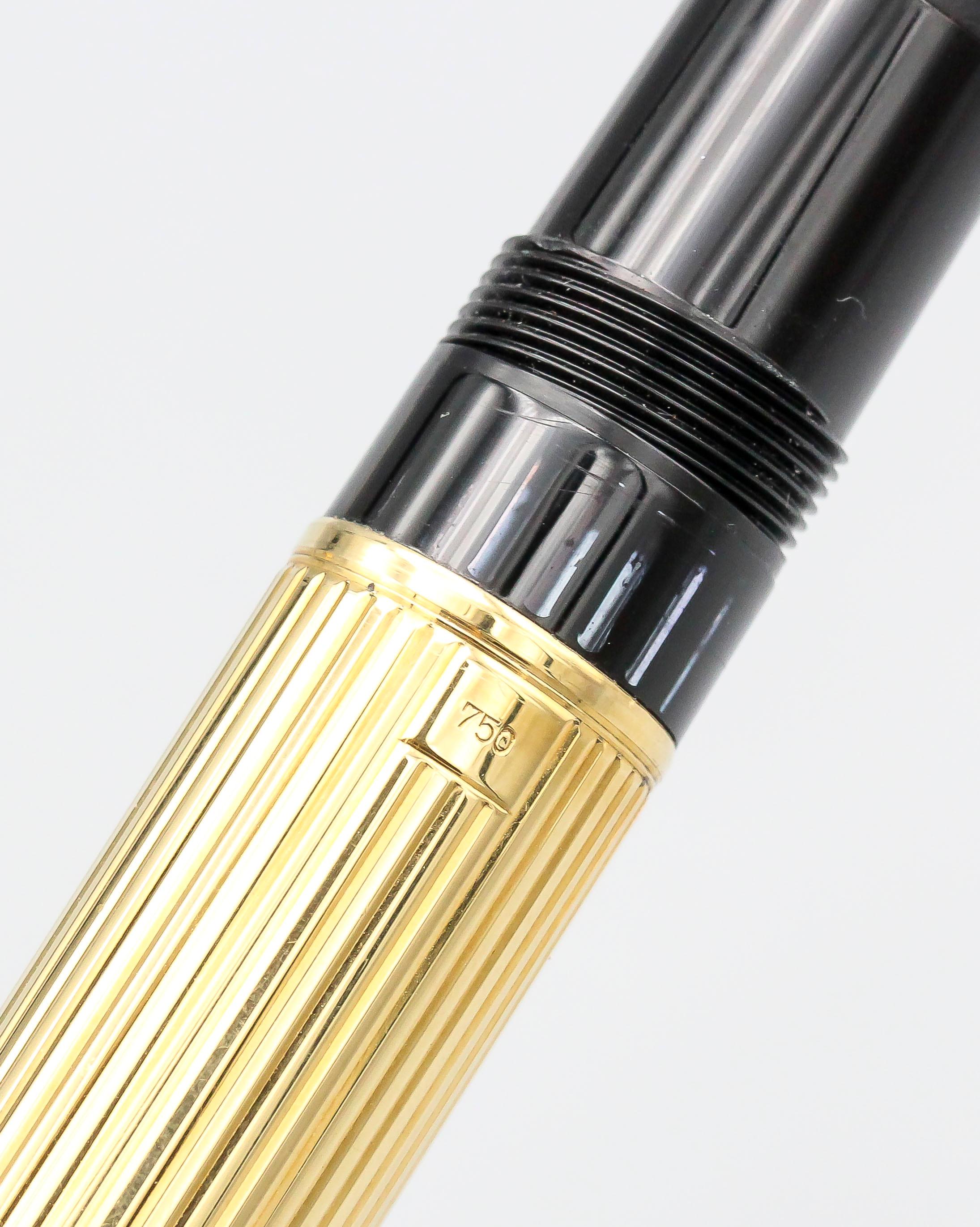 Contemporain Montblanc Meisterstuck Solitaire 149 Large Gold Stylo Plume