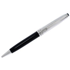 Montblanc Meisterstuck Solitaire Doue Black Resin Silver Tone Ballpoint Pen