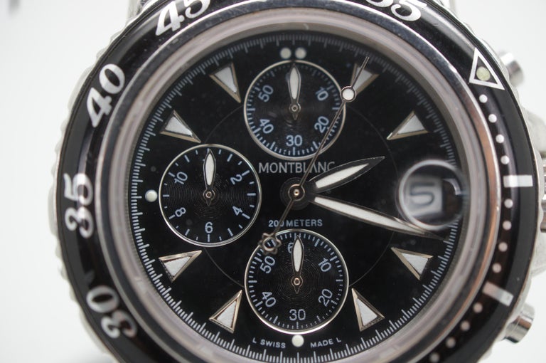 Reloj de pulsera Montblanc Meisterstuck Sport 7037 Cronografo Divers para caballero