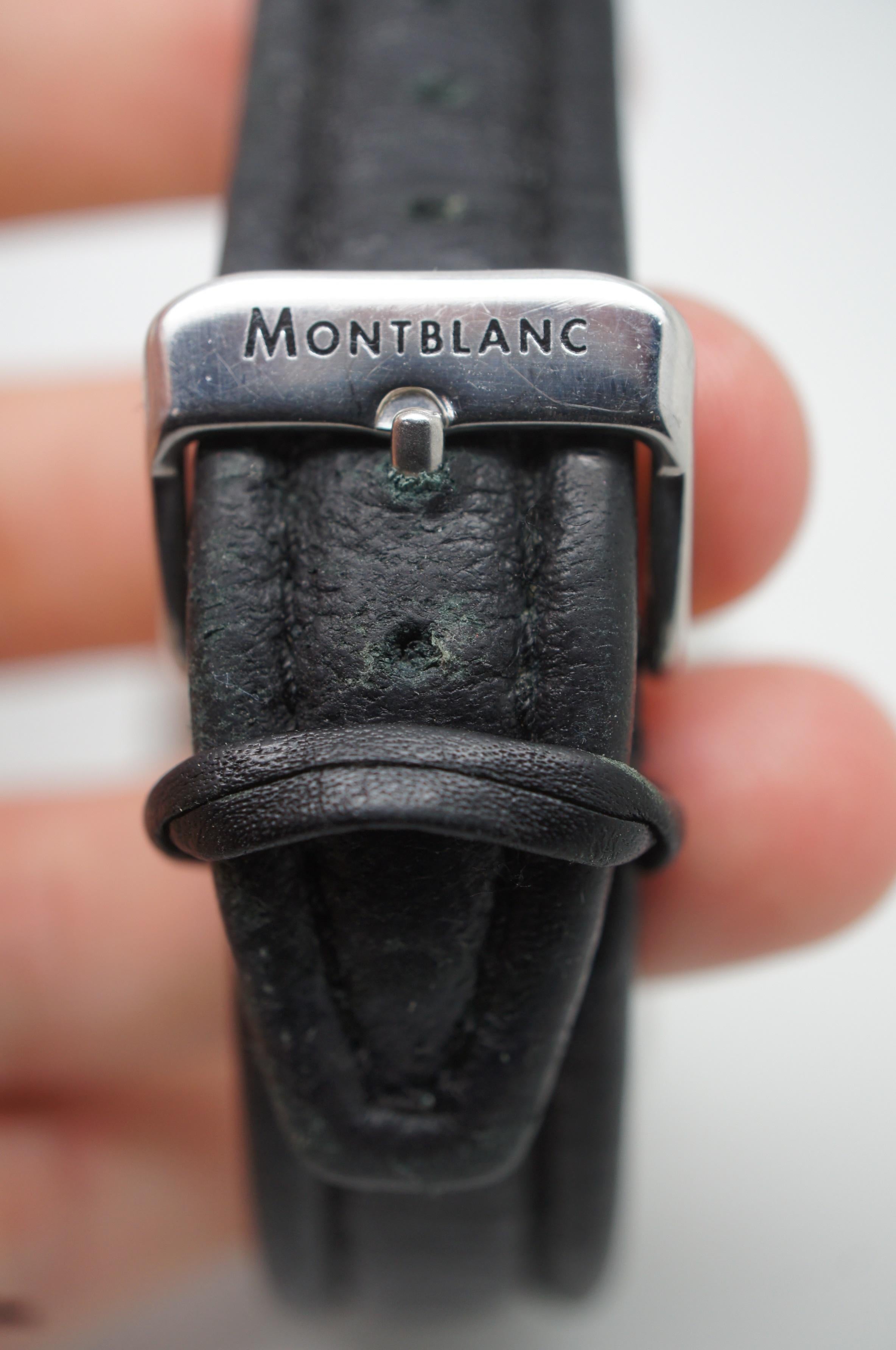 Modern Montblanc Meisterstuck Sport 7037 Mens Chronograph Divers Wristwatch For Sale
