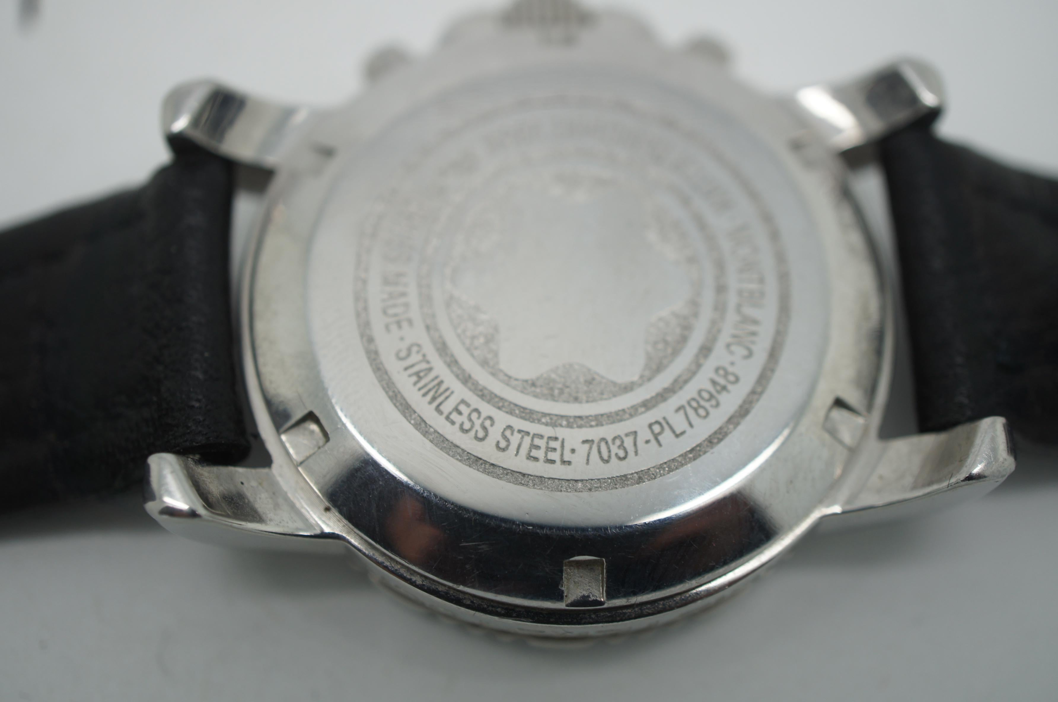 20th Century Montblanc Meisterstuck Sport 7037 Mens Chronograph Divers Wristwatch For Sale