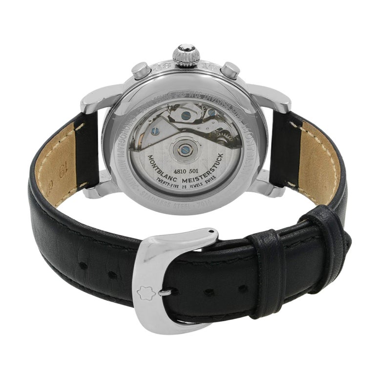 Montblanc Meisterstuck Star Day Date Steel Black Dial Automatic