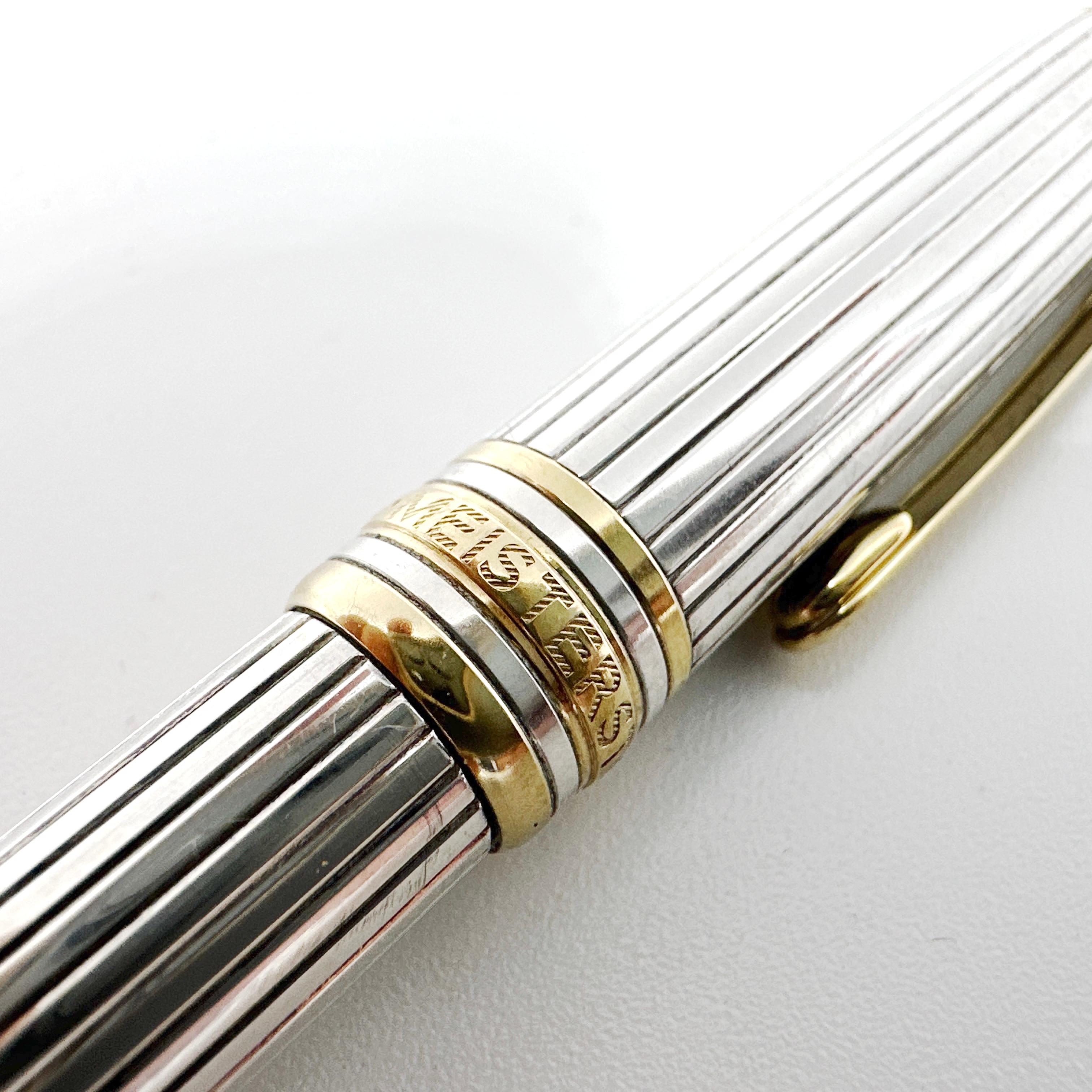 Montblanc Meisterstück Sterling Silber Kugelschreiber im Zustand „Gut“ in Victoria, BC
