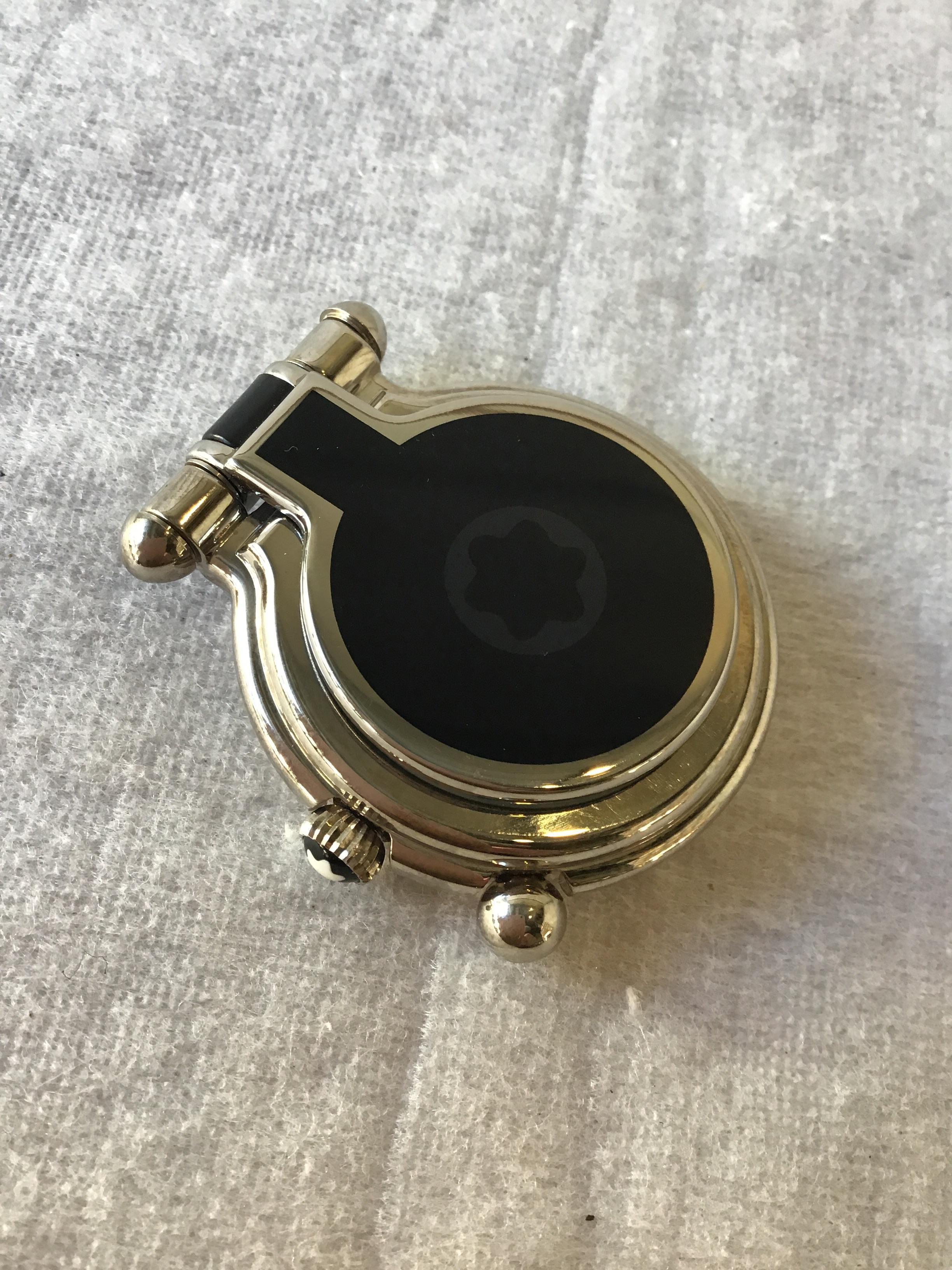 montblanc travel alarm clock