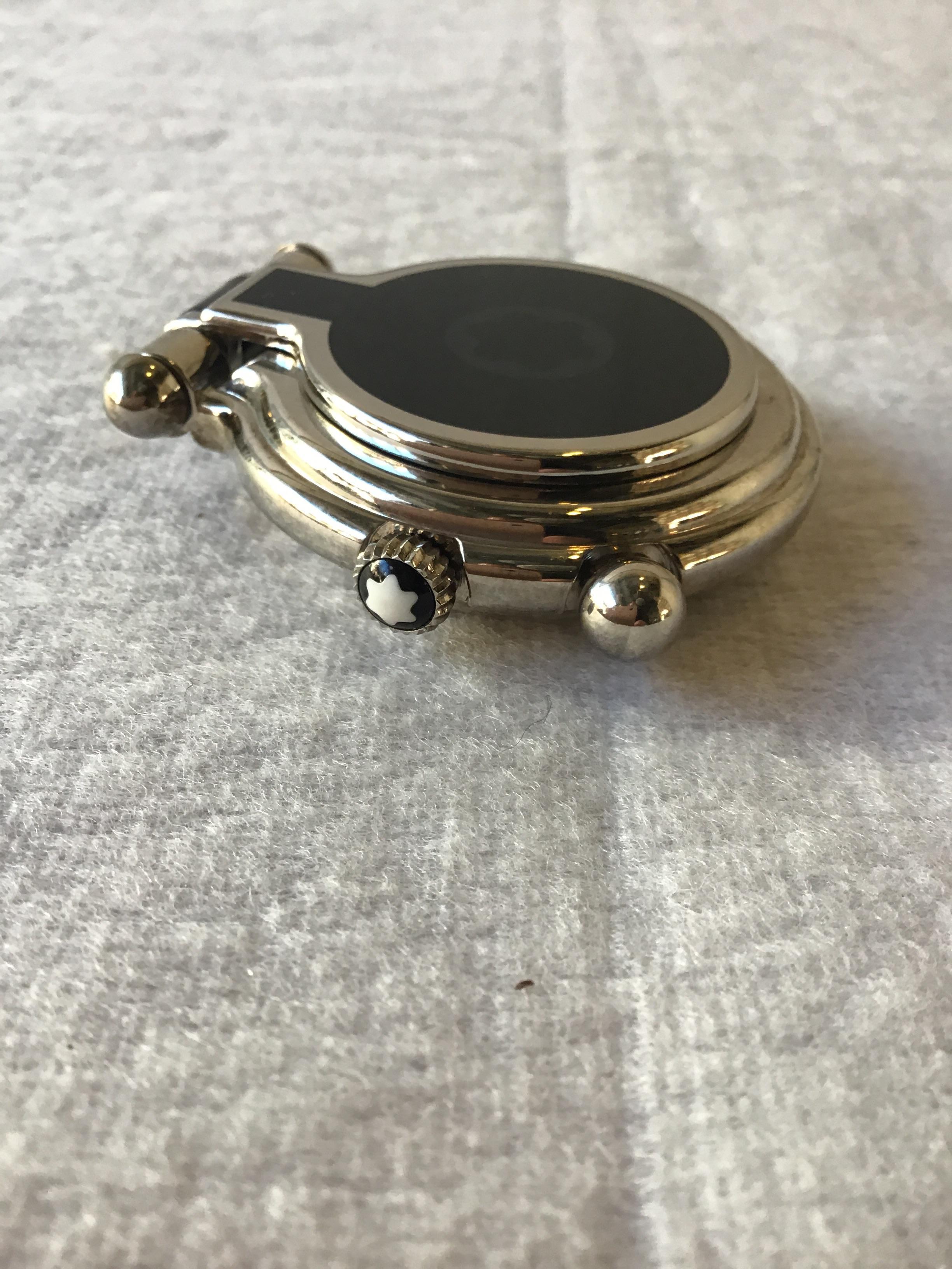 montblanc travel clock