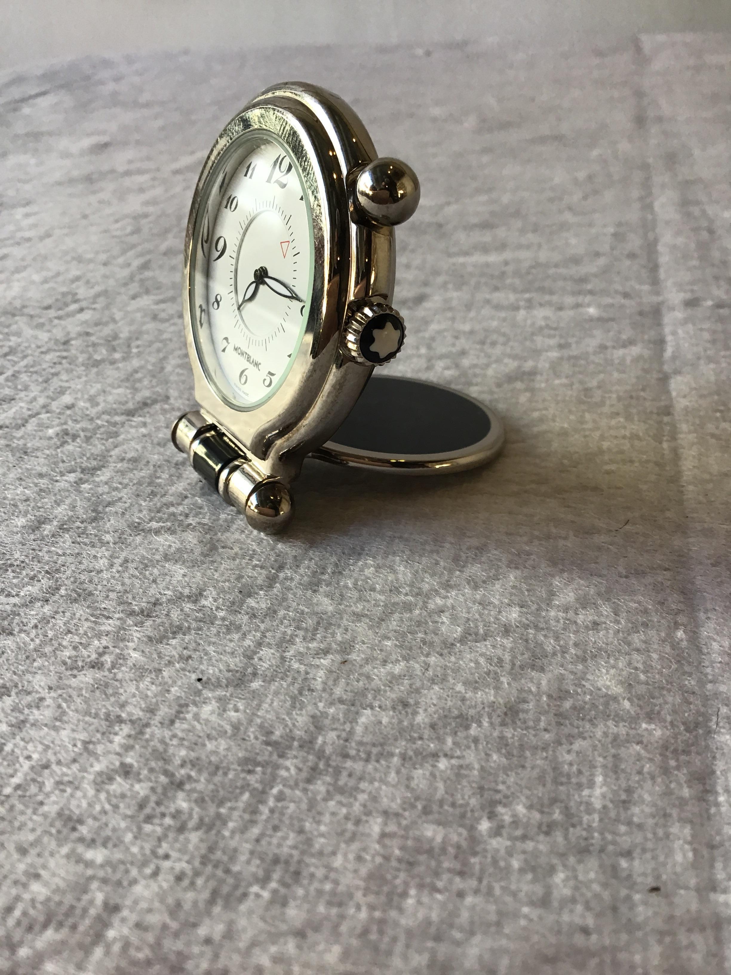 mont blanc travel clock