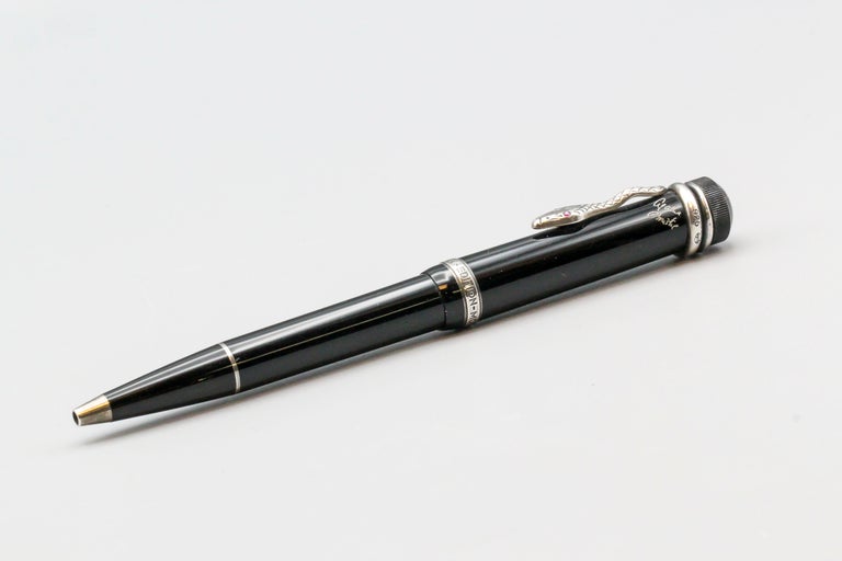 Montblanc Meisterstuck Writers Agatha Christie Limited Edition Silver BP Pen For Sale 5