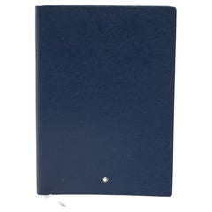 Cahier de papeterie fine en cuir bleu marine de Montblanc