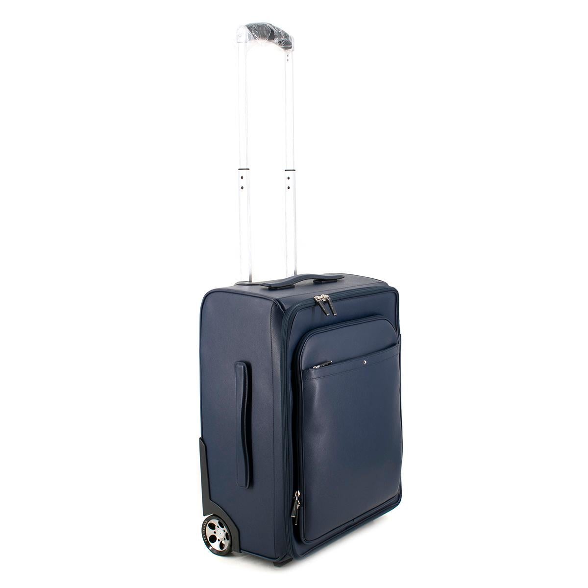 Montblanc Navy Leather Sartorial Trolley  1