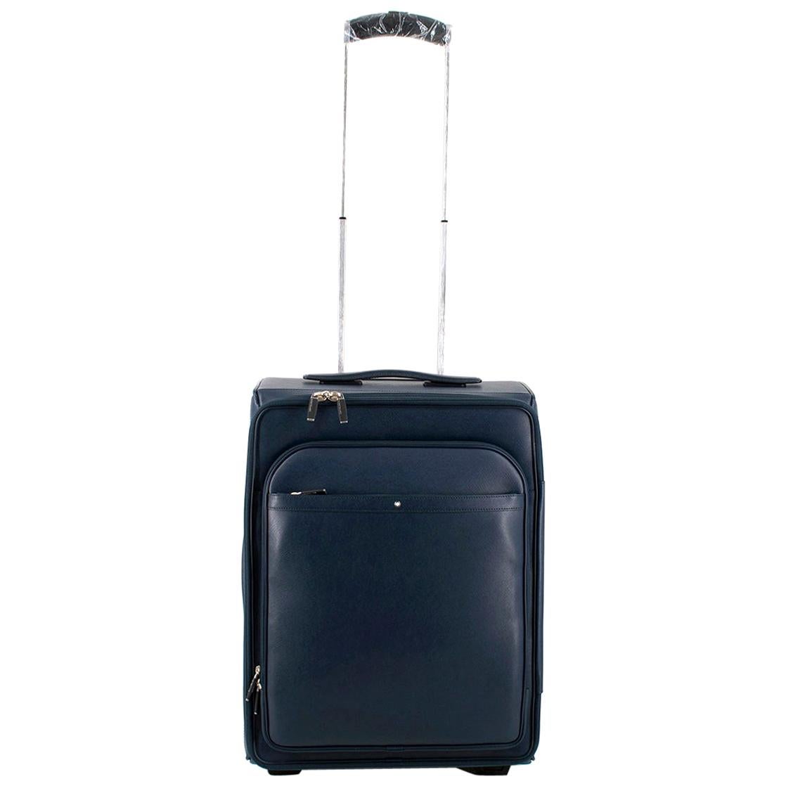 Montblanc Navy Leather Sartorial Trolley 