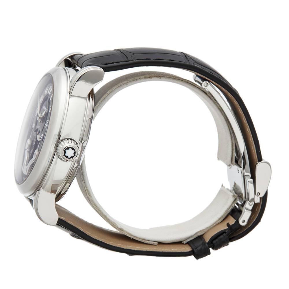 Men's Montblanc Nicolas Rieussec Home Time Stainless Steel Men�’s 107070