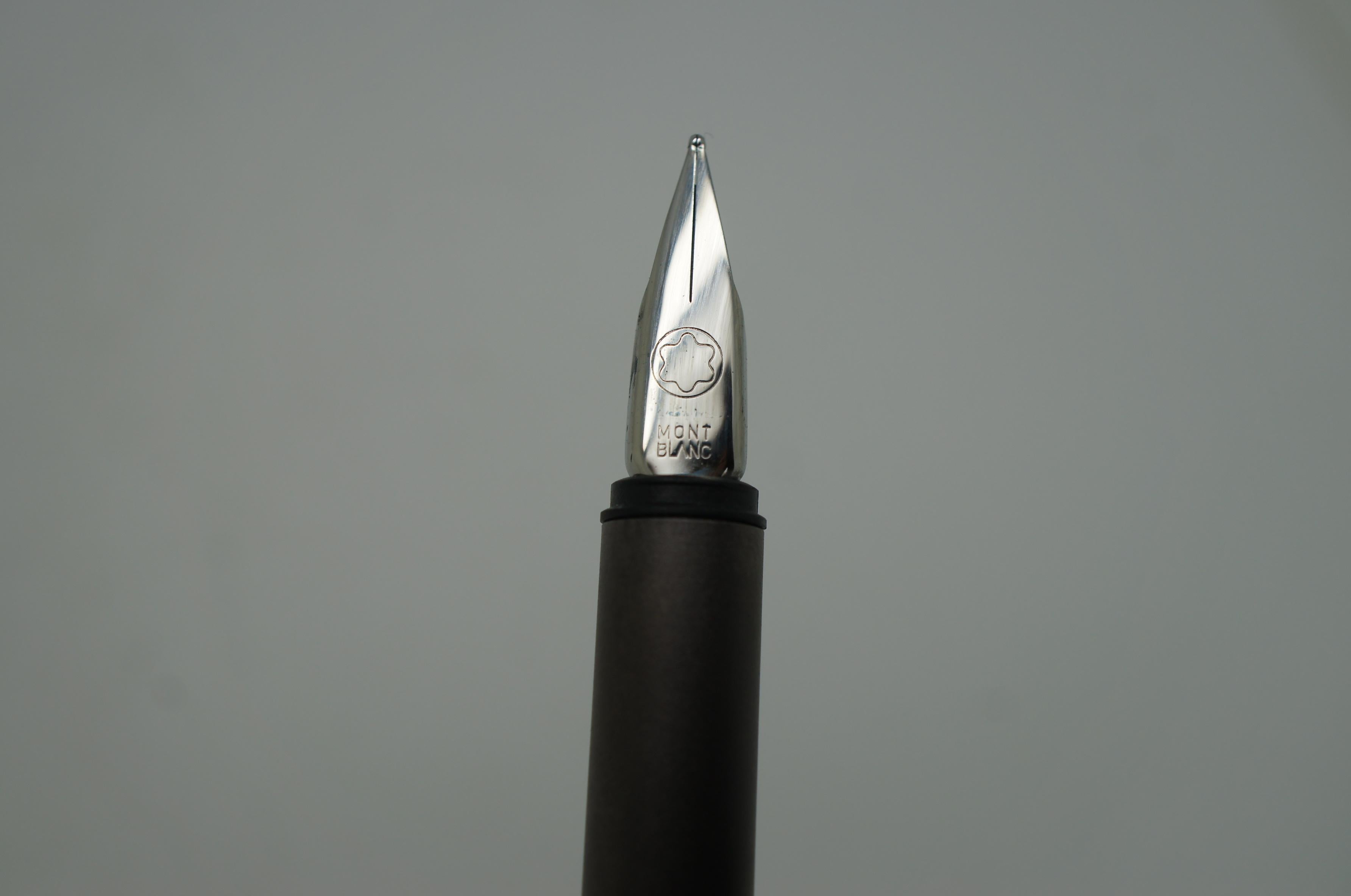 Montblanc Noblesse Brushed Metal Fountain Pen Gunmetal Gray 2