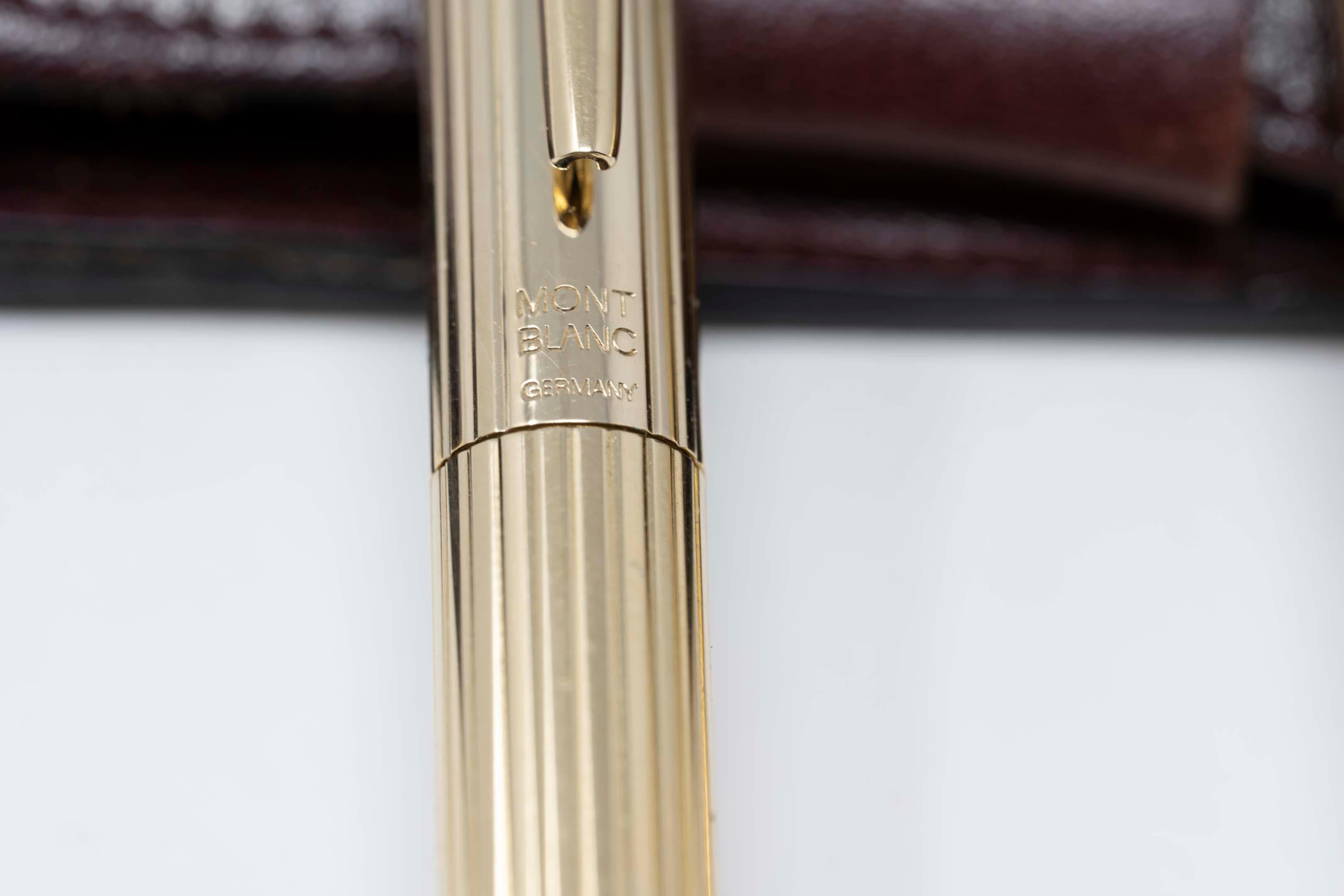 Montblanc Noblesse Oblige Slimline Fountain Pen & Roll Ballpoint Pen 1