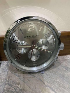 Montblanc Officially Certified Silver Chrome Wall Clock