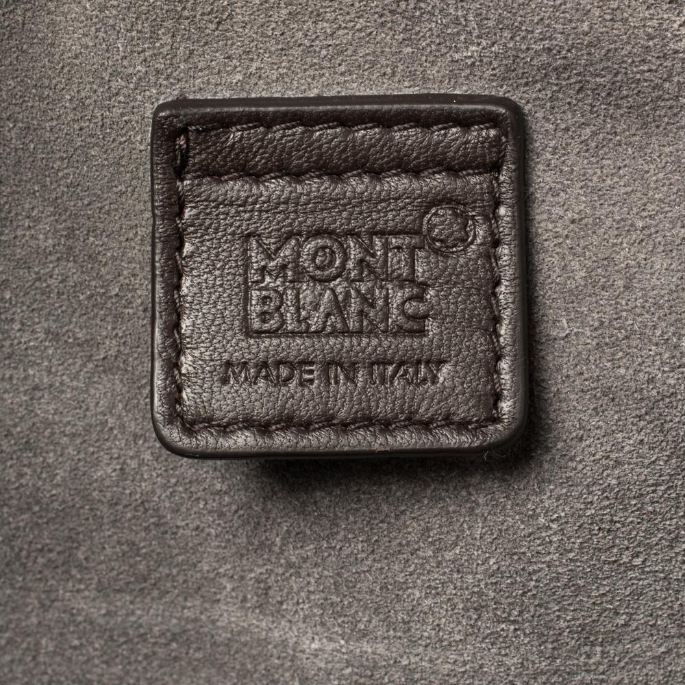 Montblanc Ombre Brown Leather Meisterstuck Flap Pocket Briefcase 3