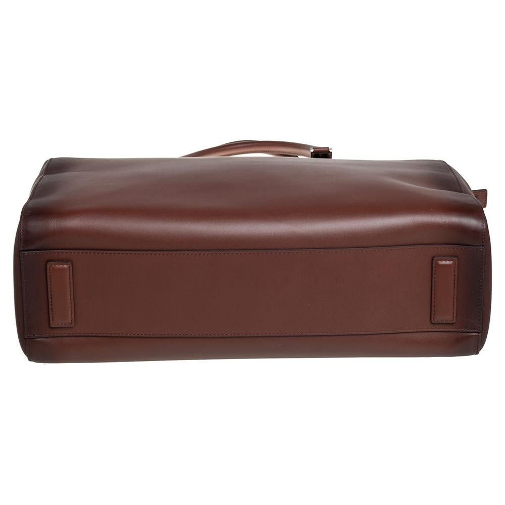 Montblanc Ombre Brown Leather Meisterstück Sfumato Briefcase 5