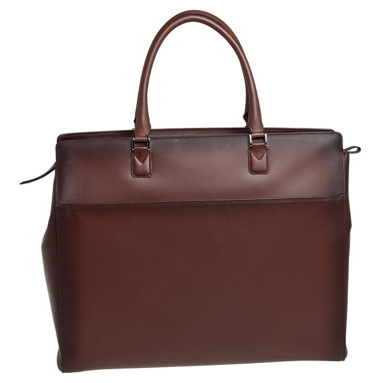 Ted Lapidus, Bags, Ted Lapidus Monogram Leather Lockable Briefcase Tote  Shoulder Bag