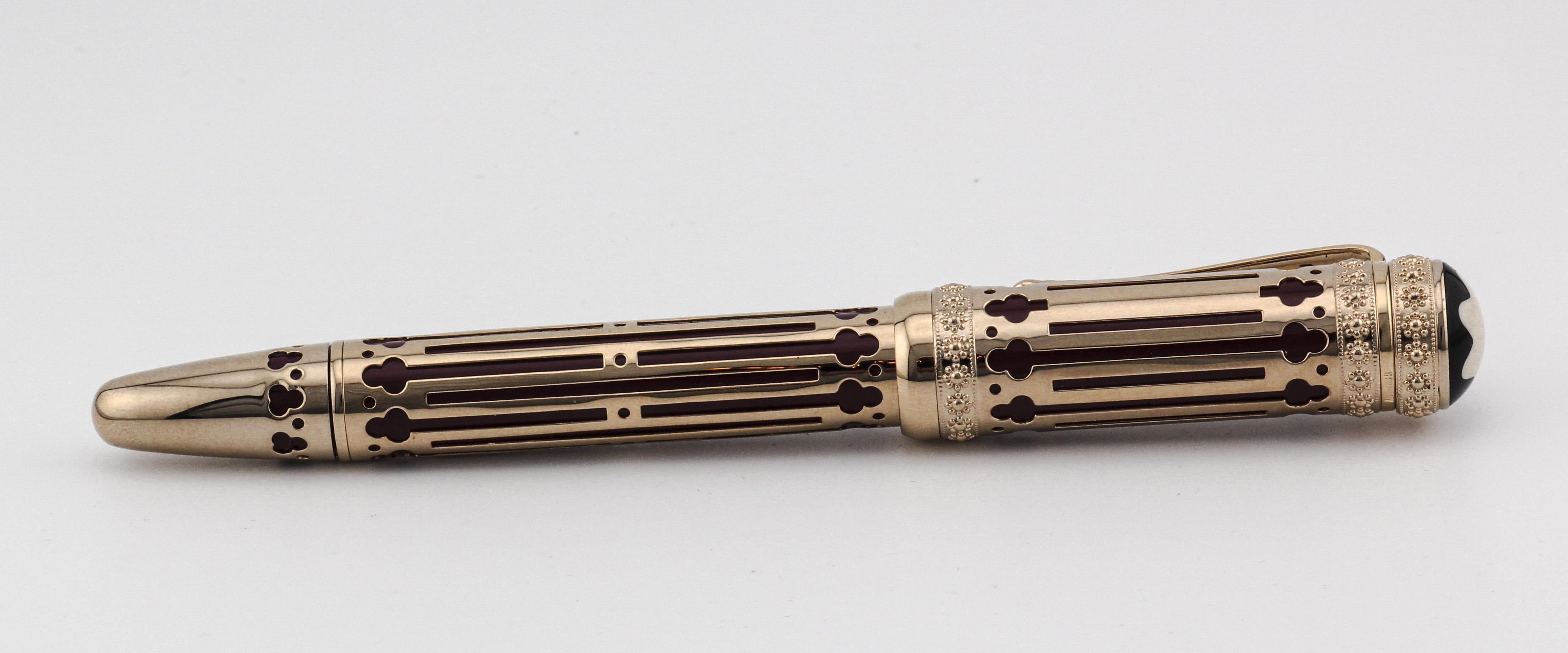Montblanc Patron of the Art Edition Catherine the Great Fountain Pen In Good Condition For Sale In Bellmore, NY