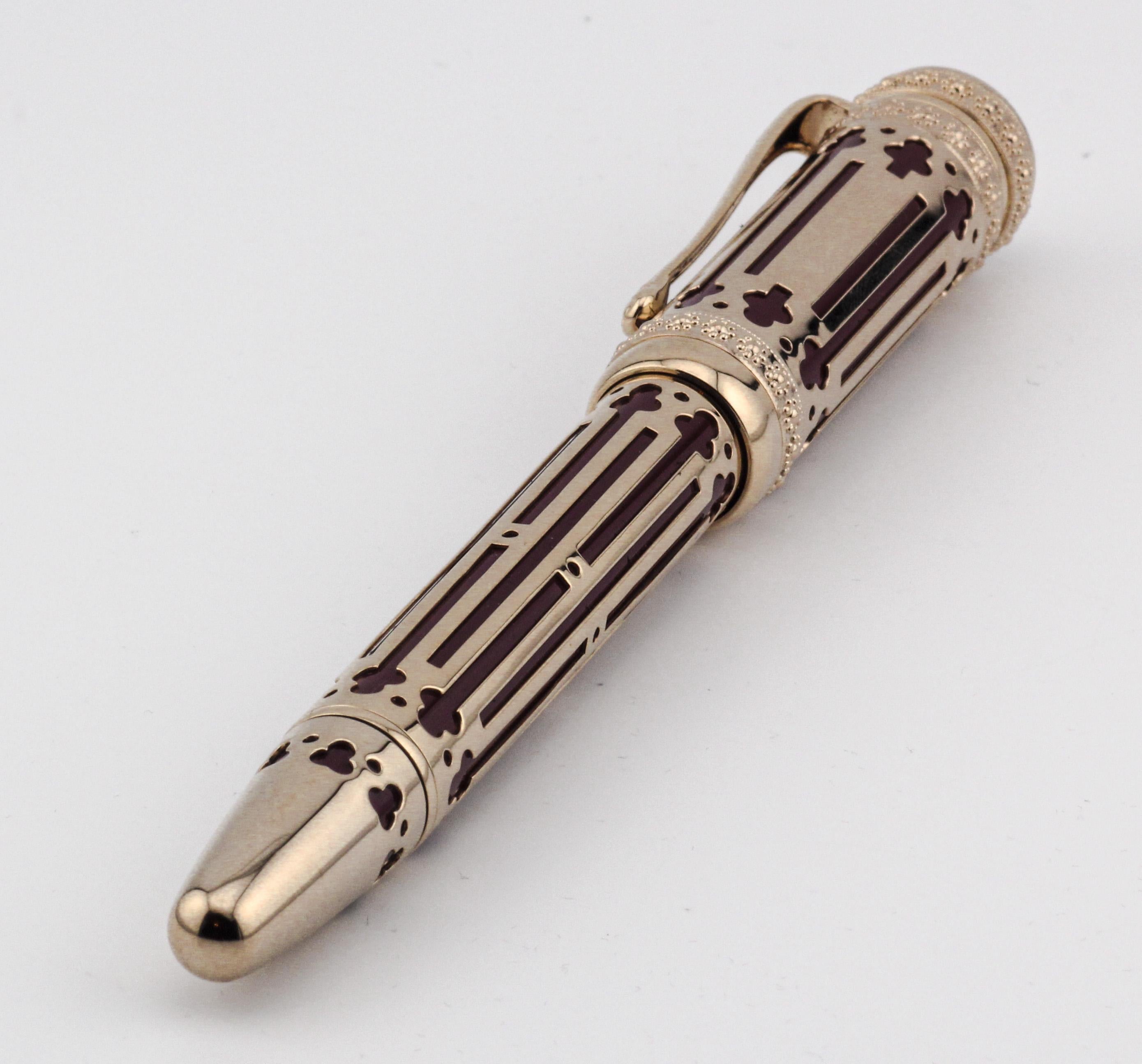Women's or Men's Montblanc Patron of the Art Edition Catherine the Great Fountain Pen For Sale