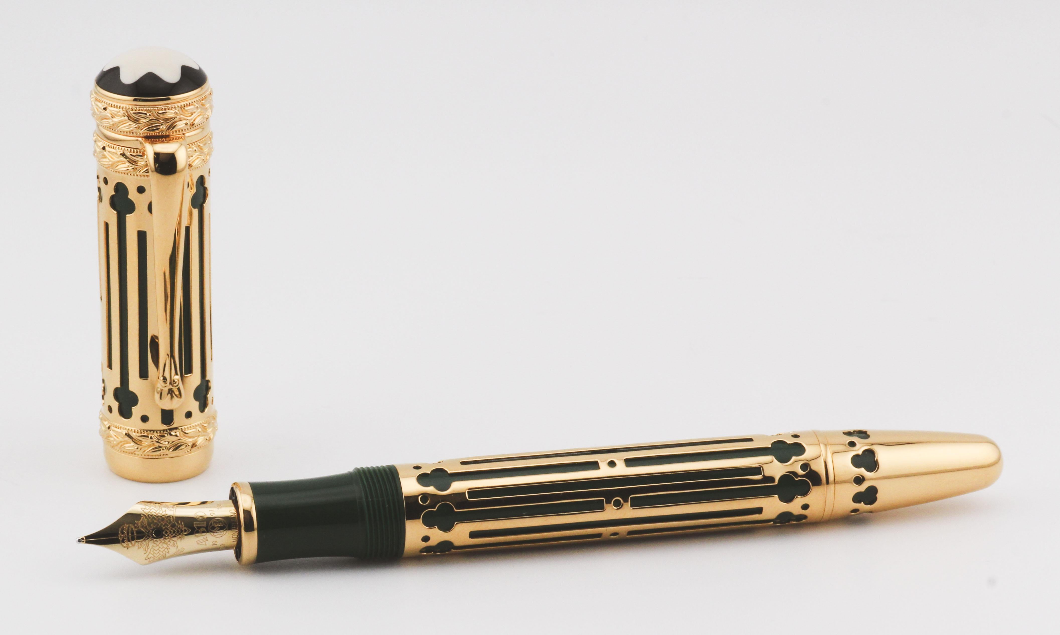 Montblanc Patron of the Art Edition Peter der Große Füllfederhalter 4810 Box Papiere im Angebot 1