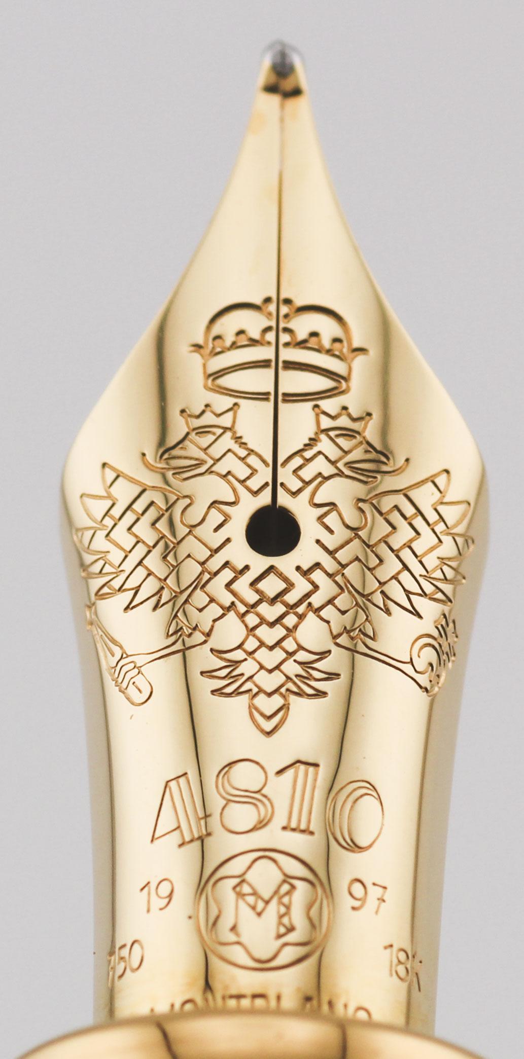 Montblanc Patron of the Art Edition Peter der Große Füllfederhalter 4810 Box Papiere im Angebot 3