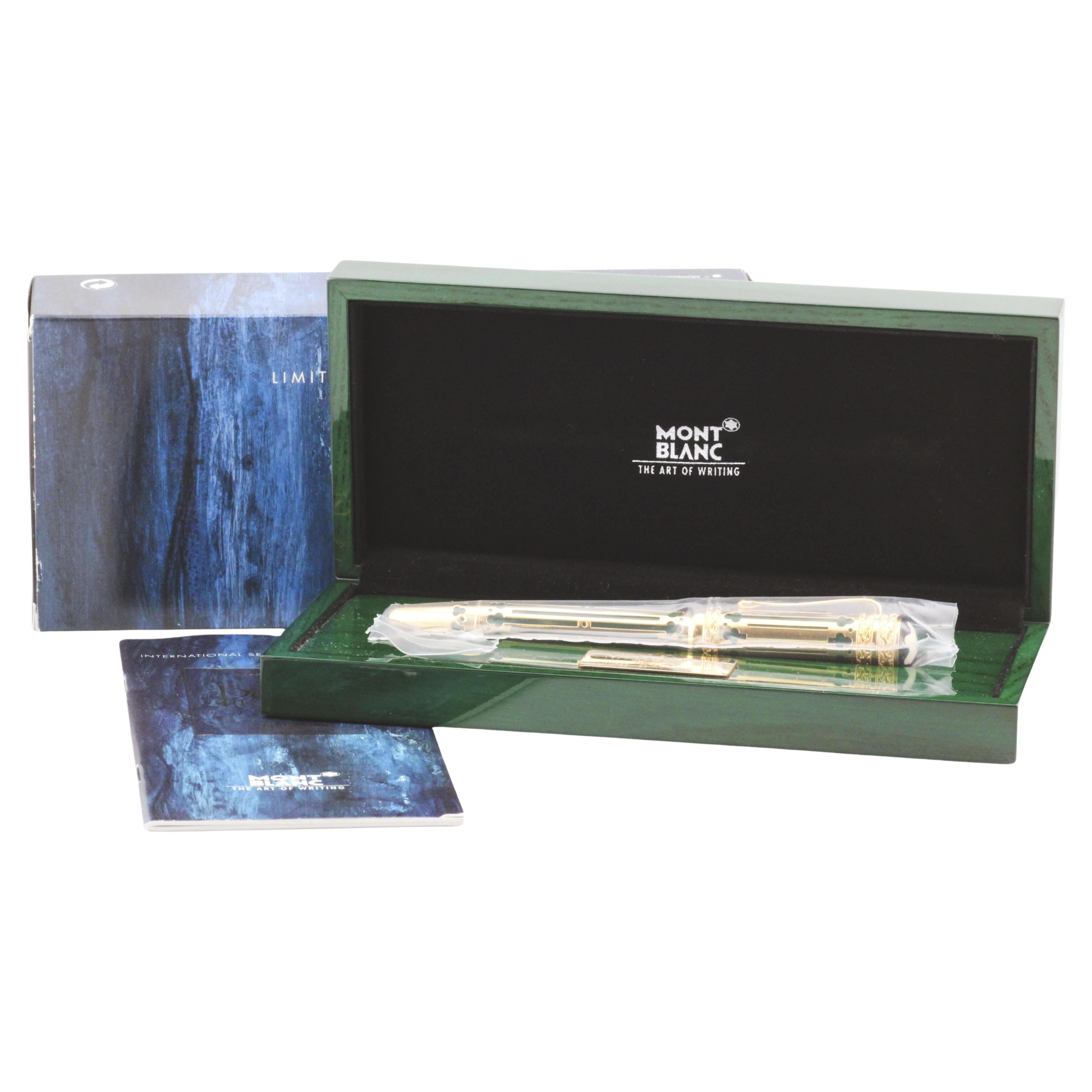 Montblanc Patron of the Art Edition Peter the Great Fountain Pen 4810 Box Papers